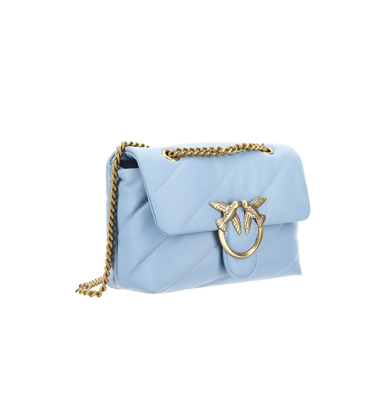Pinko Love Bird Quilted Mini Shoulder Bag
