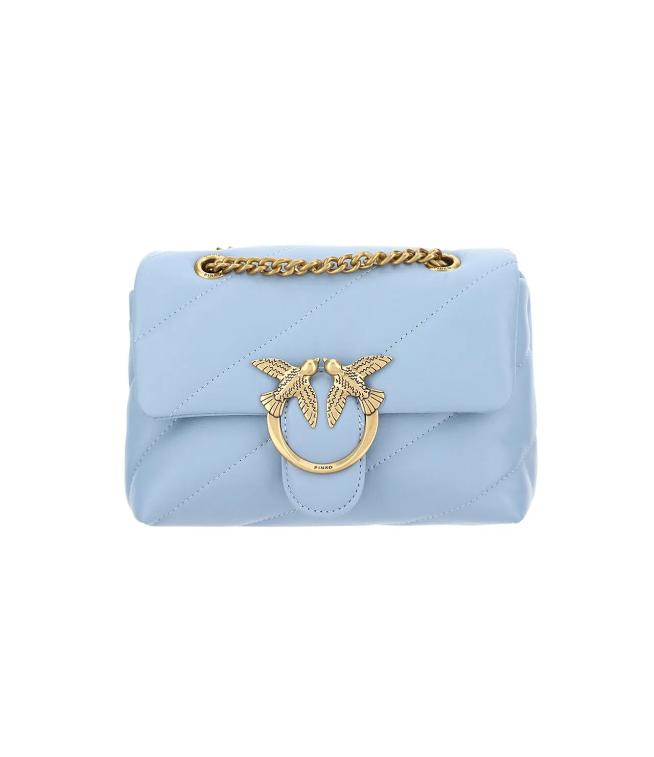 Pinko Love Bird Quilted Mini Shoulder Bag