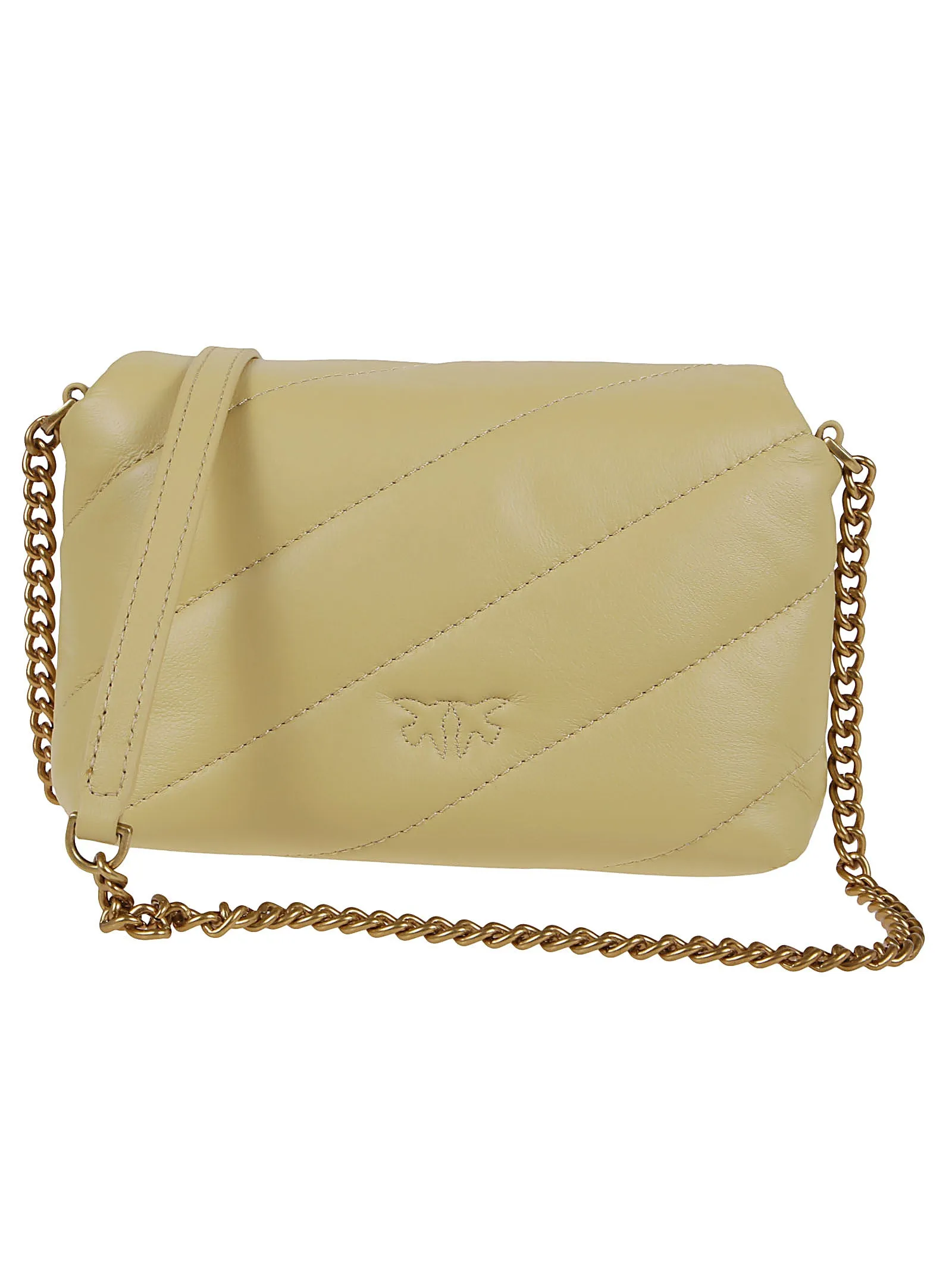 Pinko Love Bird Quilted Small Crossbody Bag