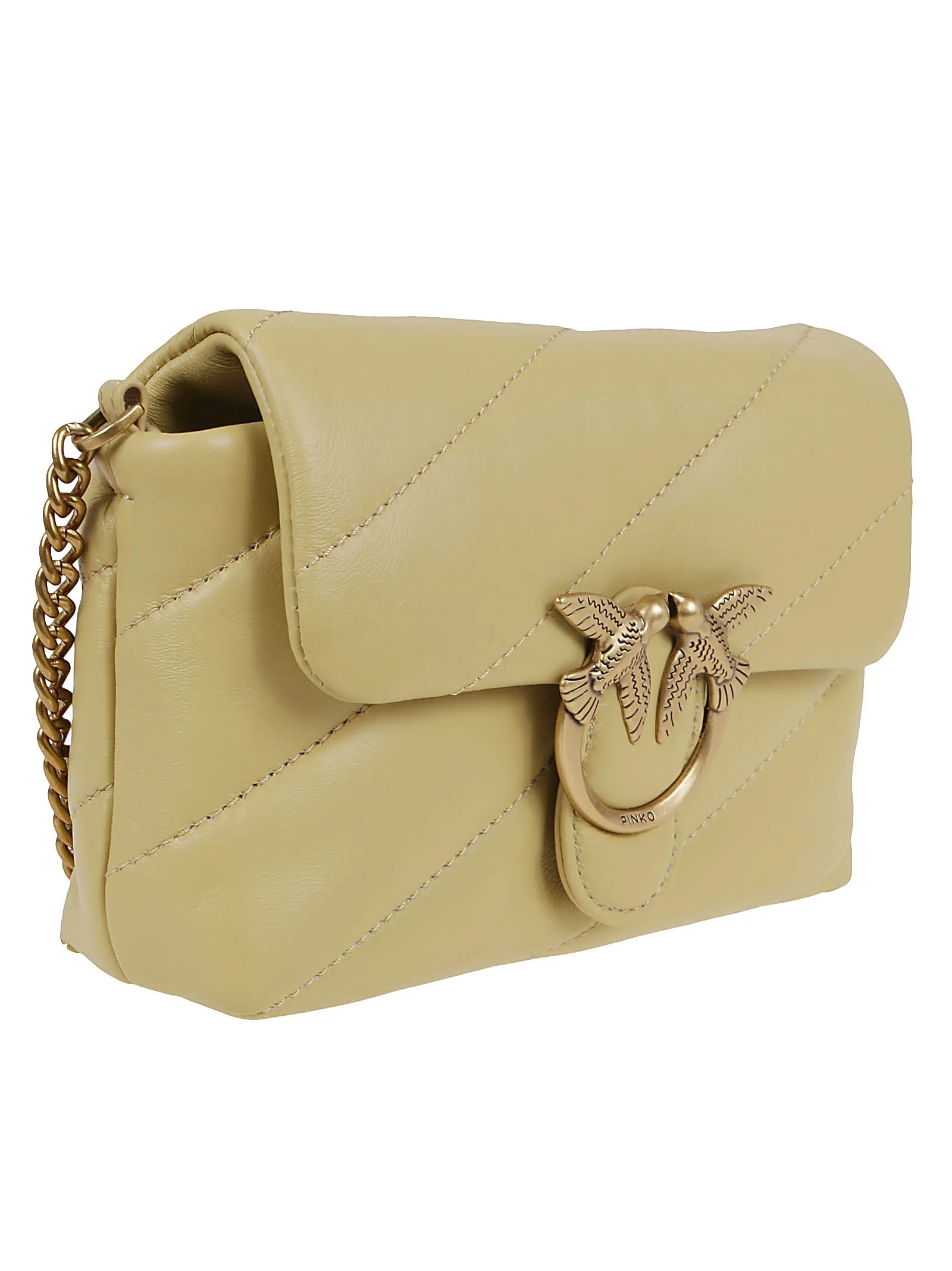 Pinko Love Bird Quilted Small Crossbody Bag