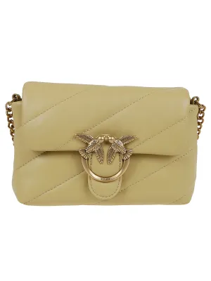 Pinko Love Bird Quilted Small Crossbody Bag