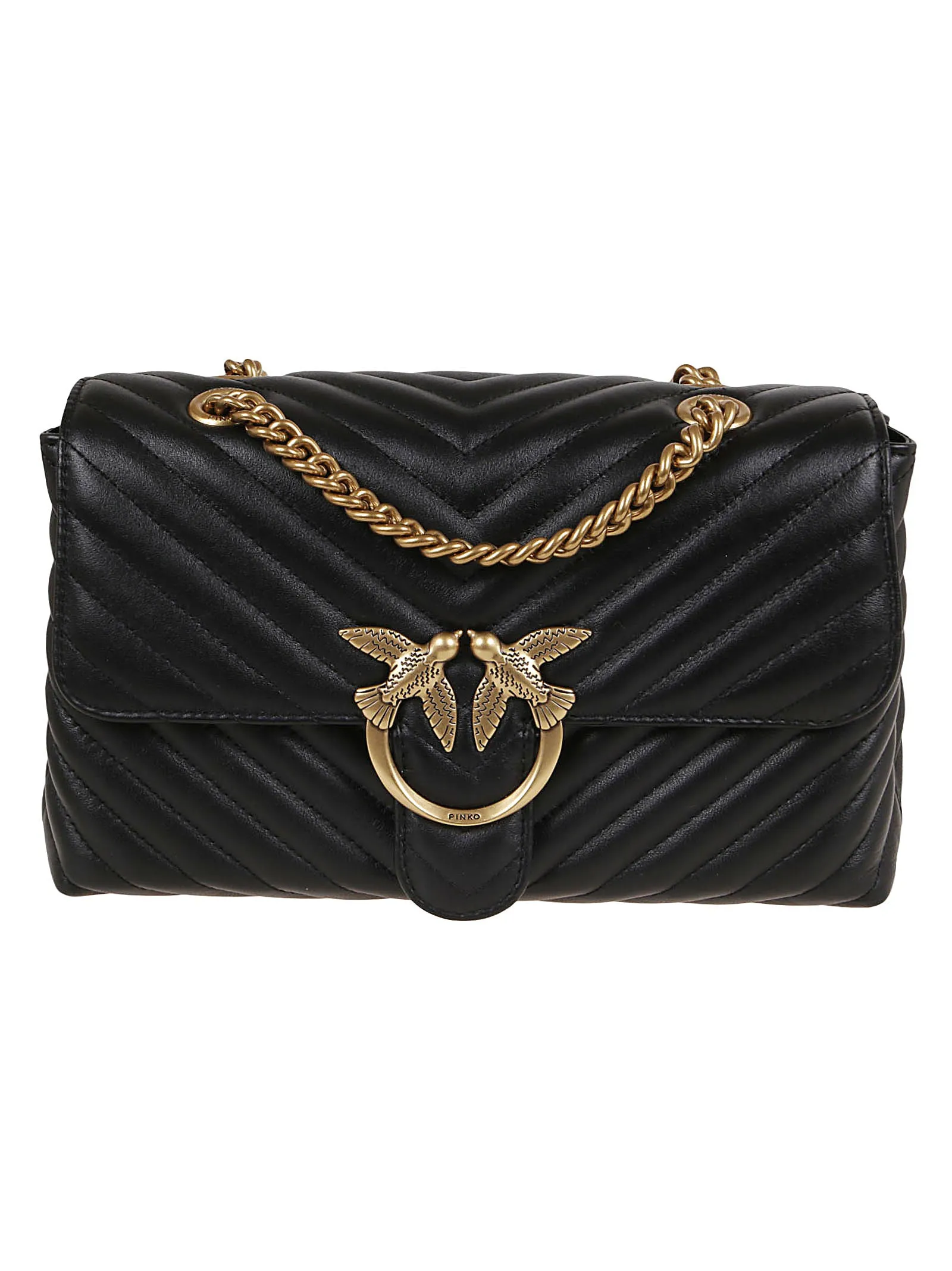 Pinko Love Icon Quilted Shoulder Bag