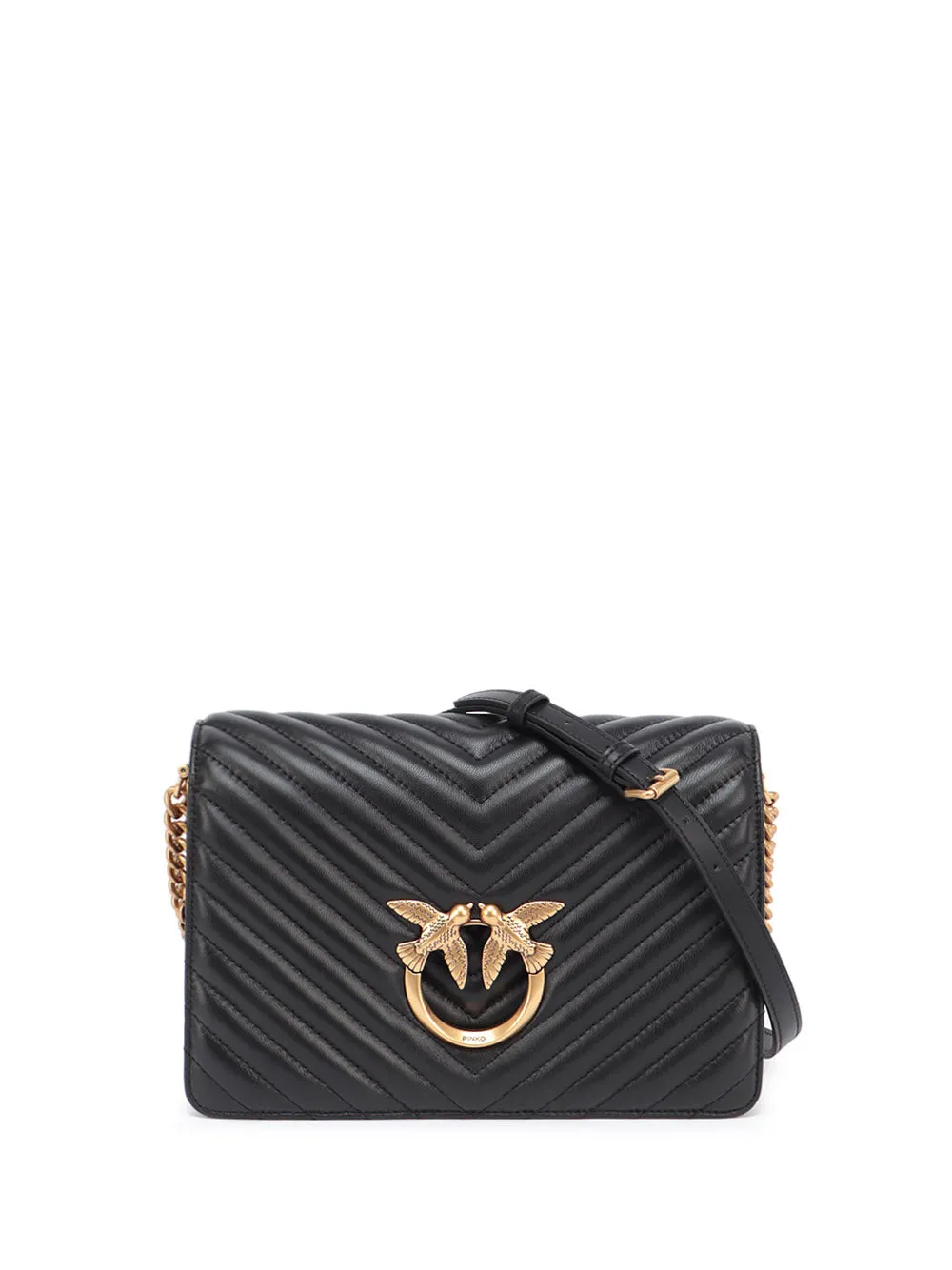 Pinko Quilted Mini Love Crossbody Bag