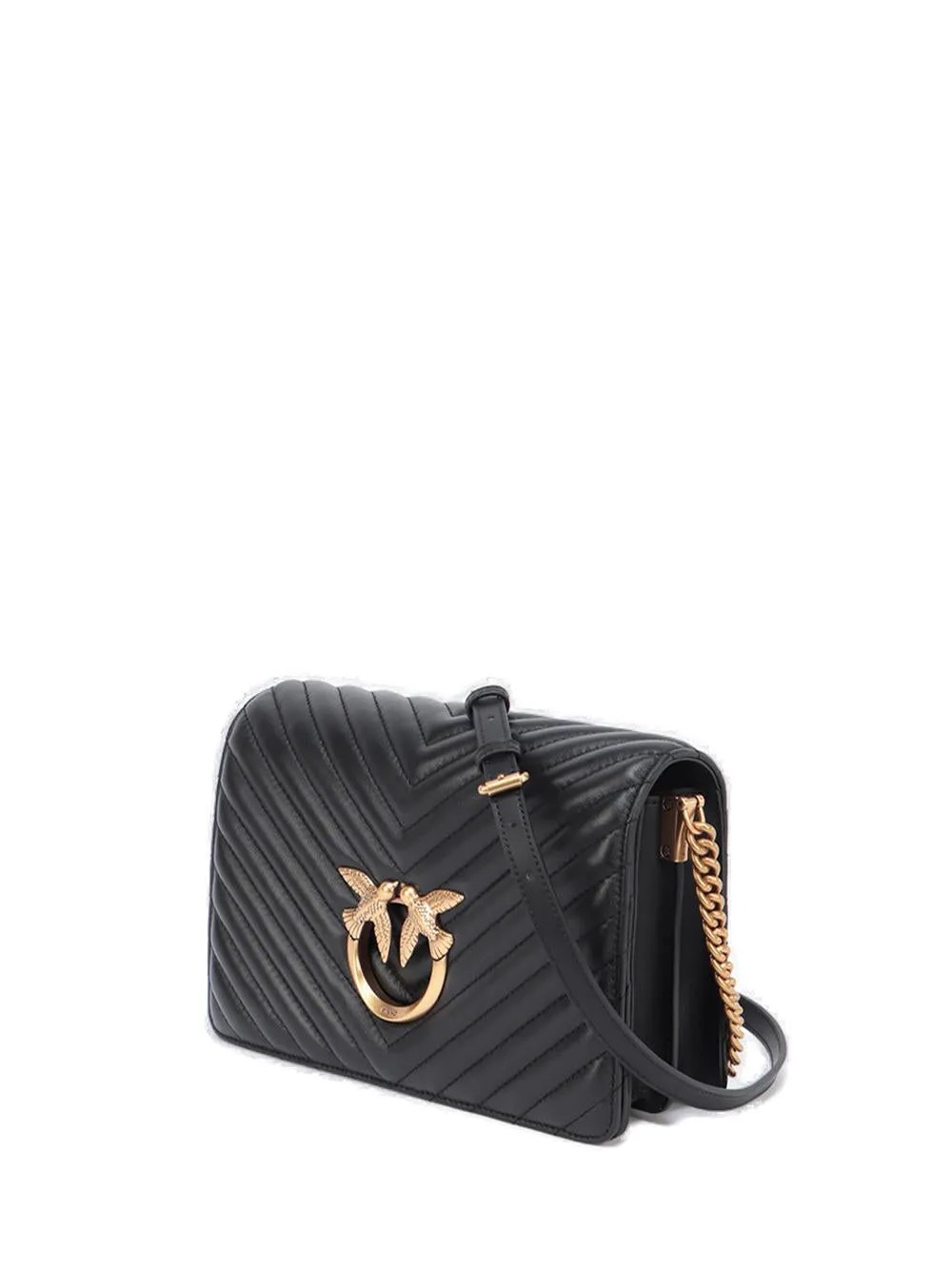 Pinko Quilted Mini Love Crossbody Bag