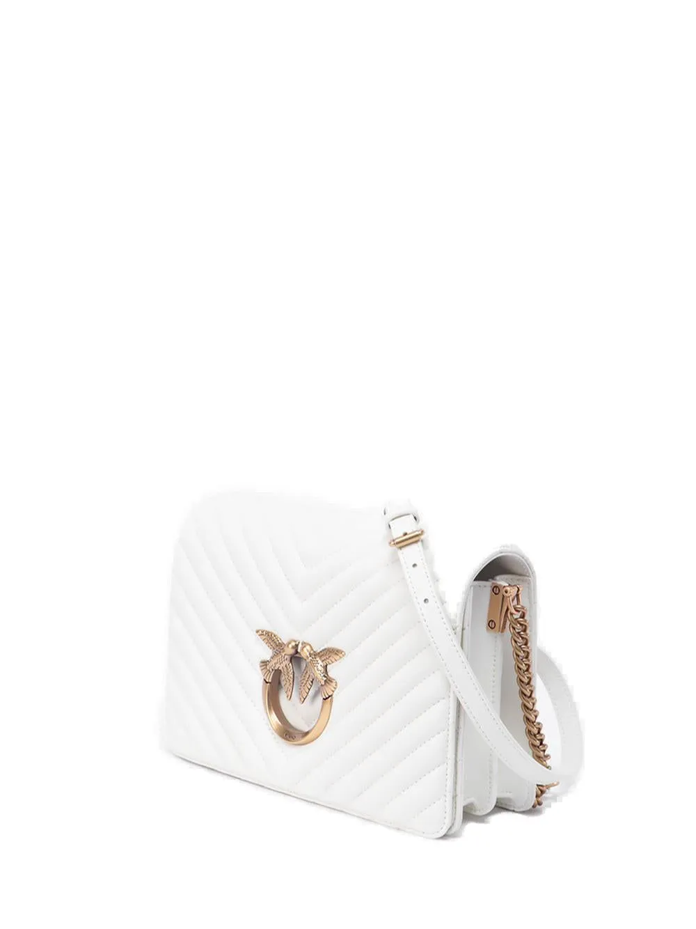 Pinko Quilted Mini Love Crossbody Bag