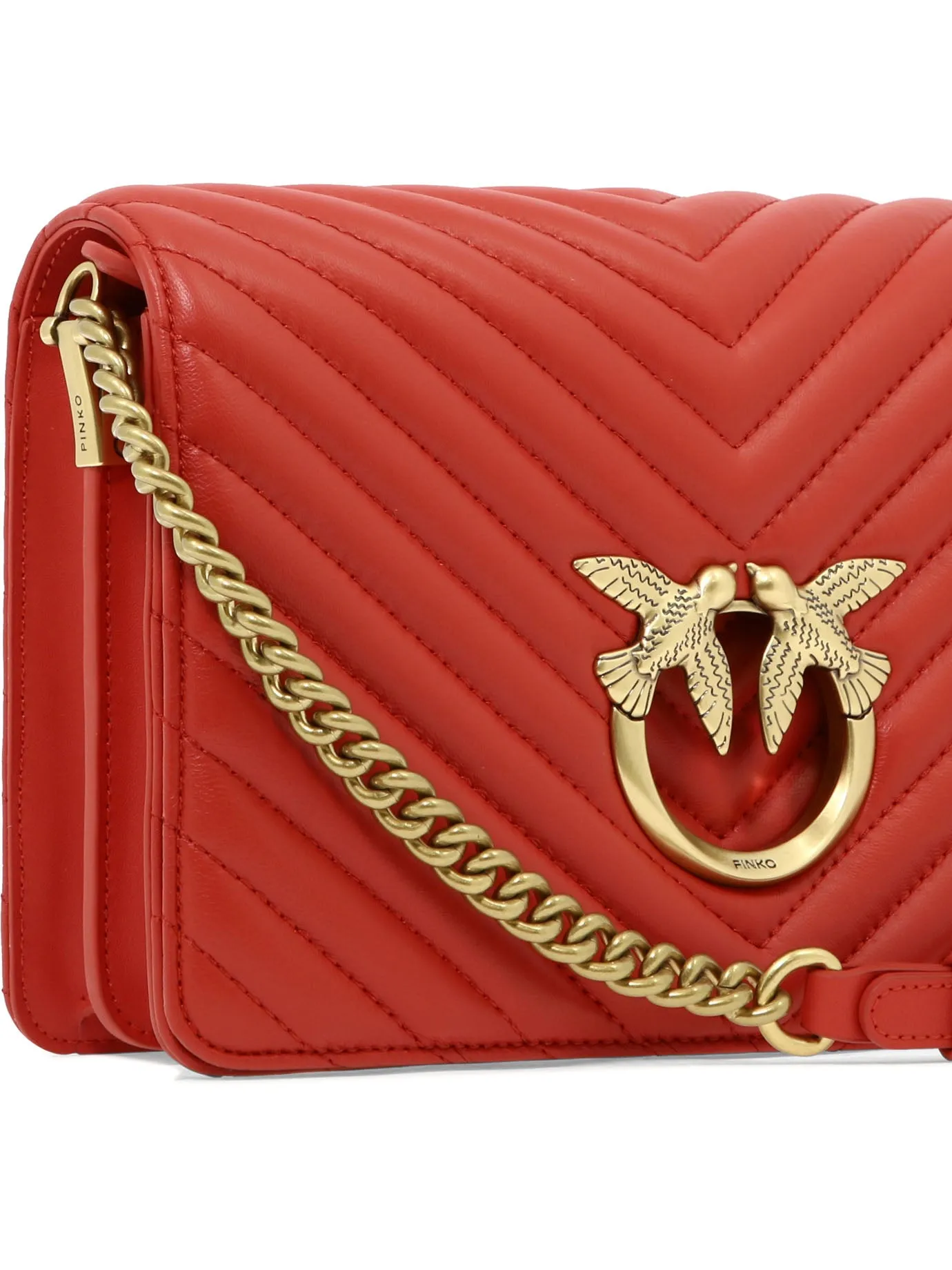 Pinko Quilted Mini Love Crossbody Bag