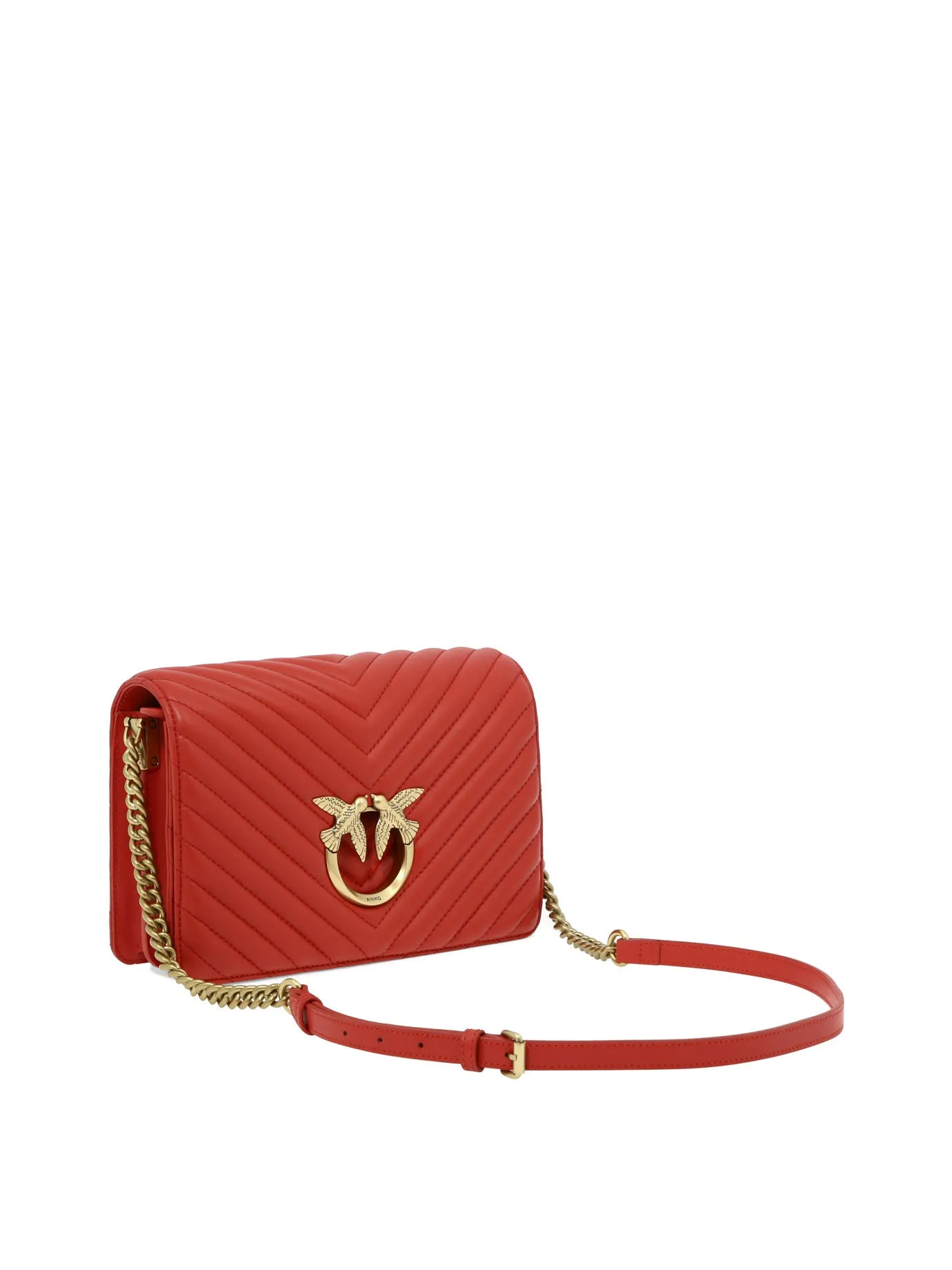 Pinko Quilted Mini Love Crossbody Bag
