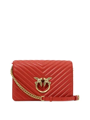 Pinko Quilted Mini Love Crossbody Bag