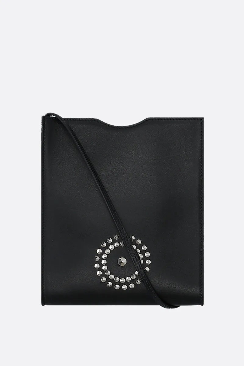 Pollux smooth leather crossbody bag