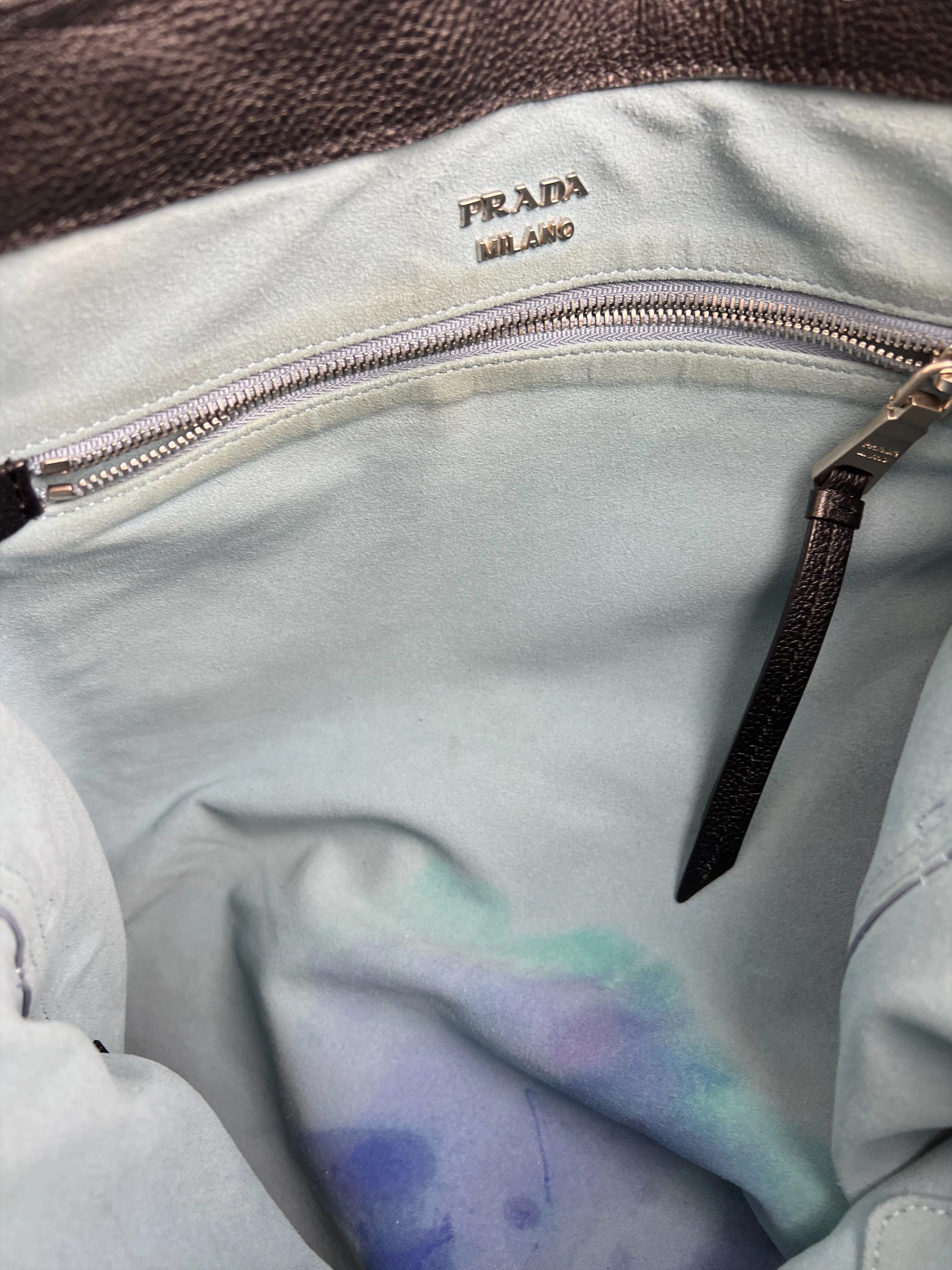 Prada Black Leather Large Tote