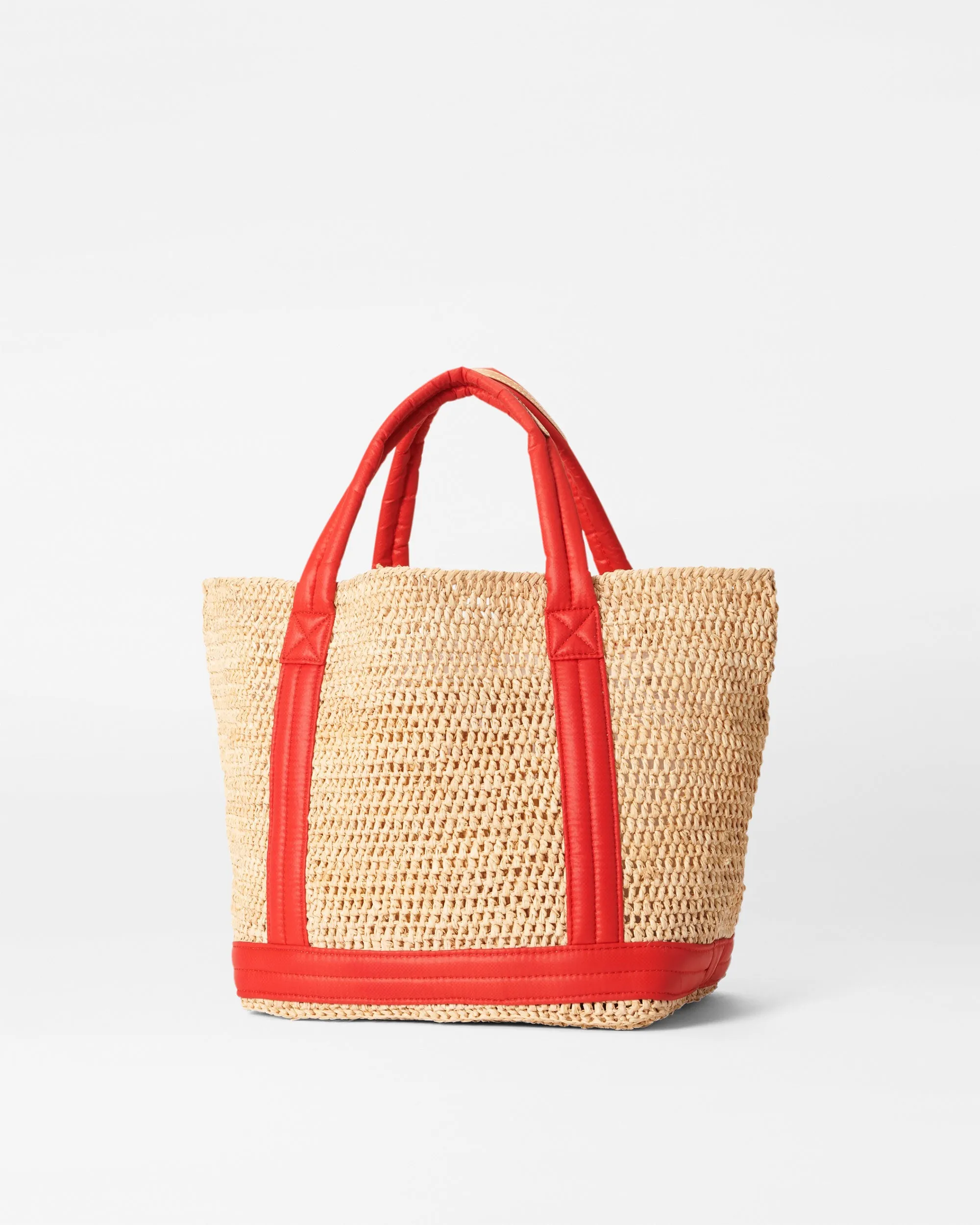 Raffia With Cherry Small Raffia Tote