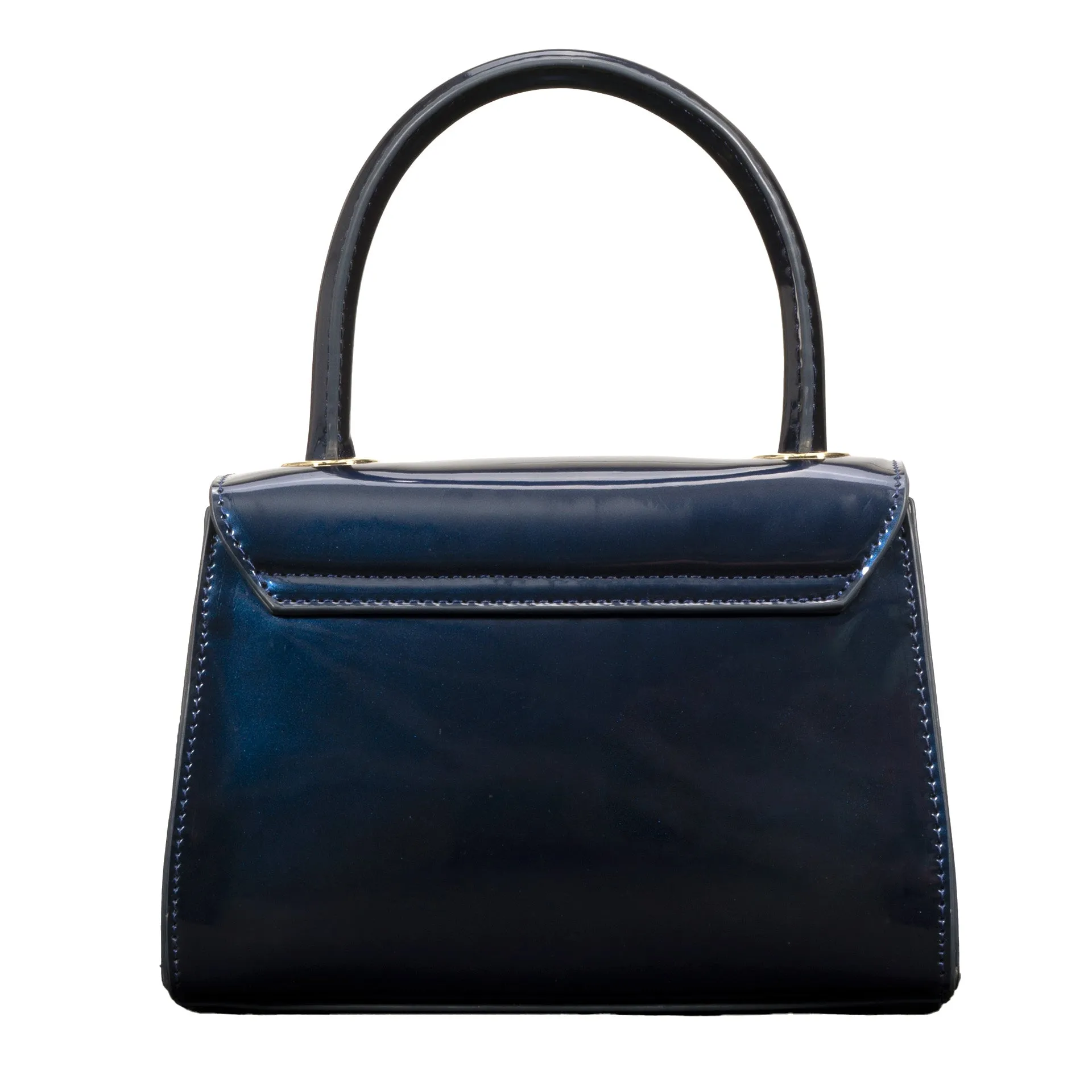 Riona Luna RFID Patent Mini Top Handle Black