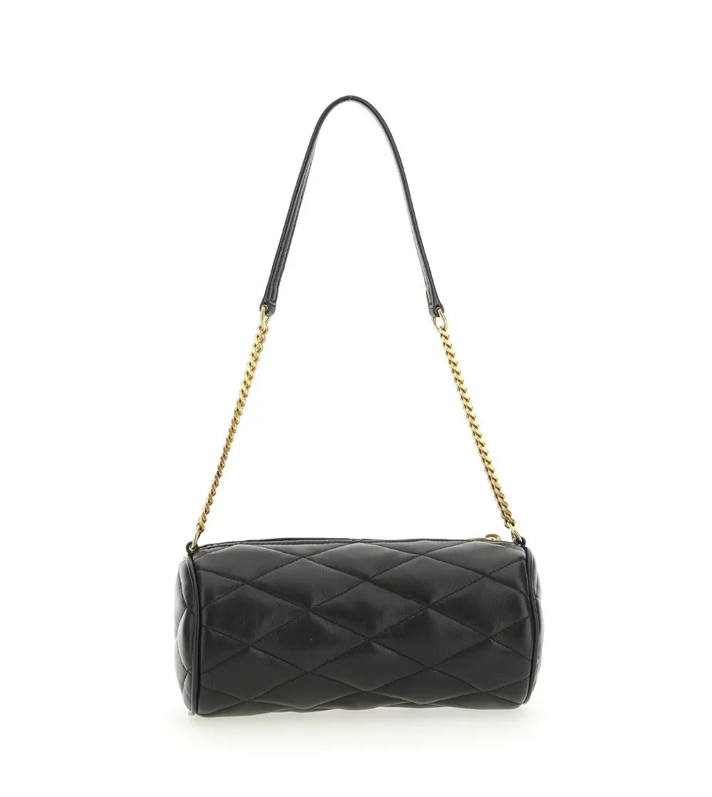 Saint Laurent Logo Plaque Quilted Shoulder Bag
