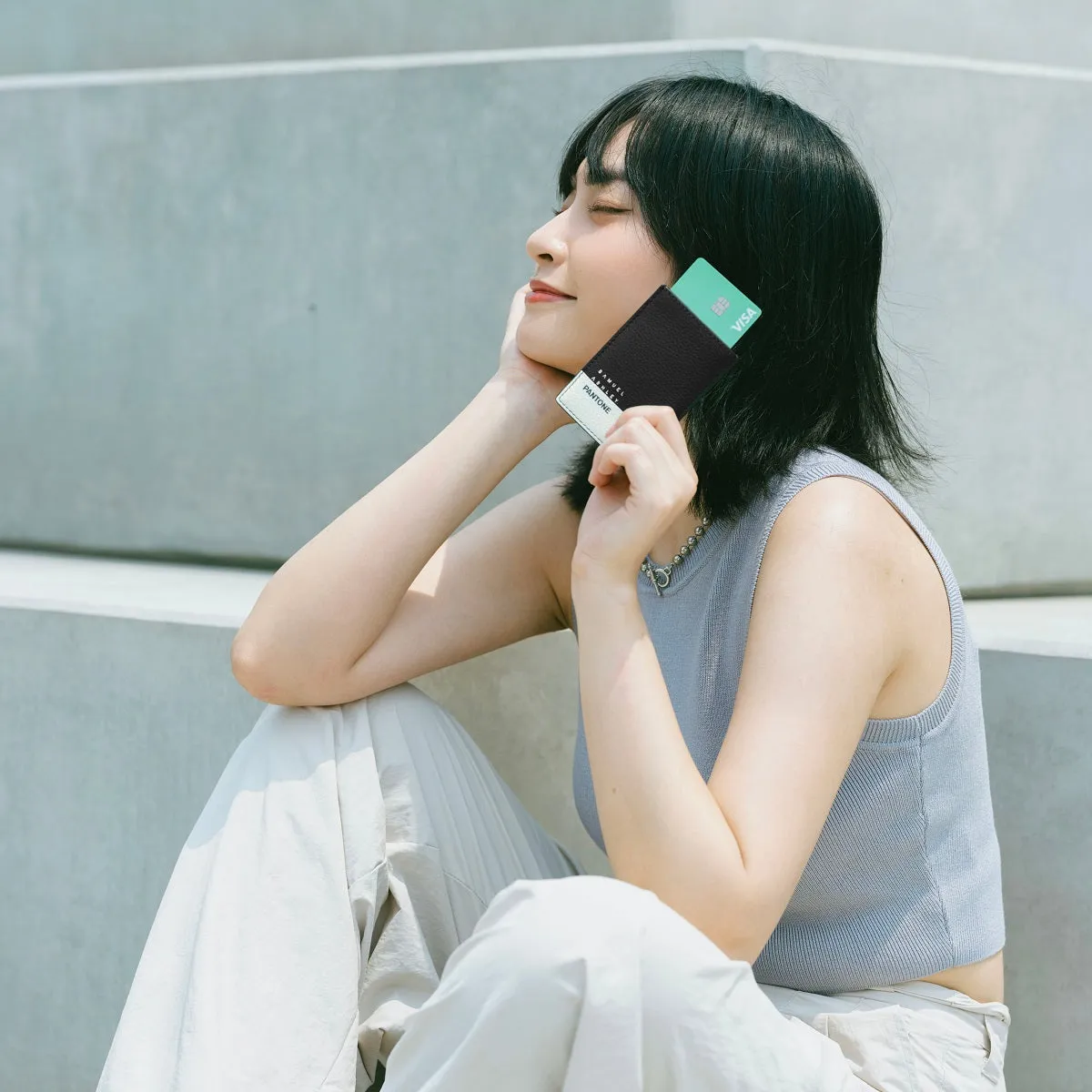 Samuel Ashley x Pantone Leather Card Holder