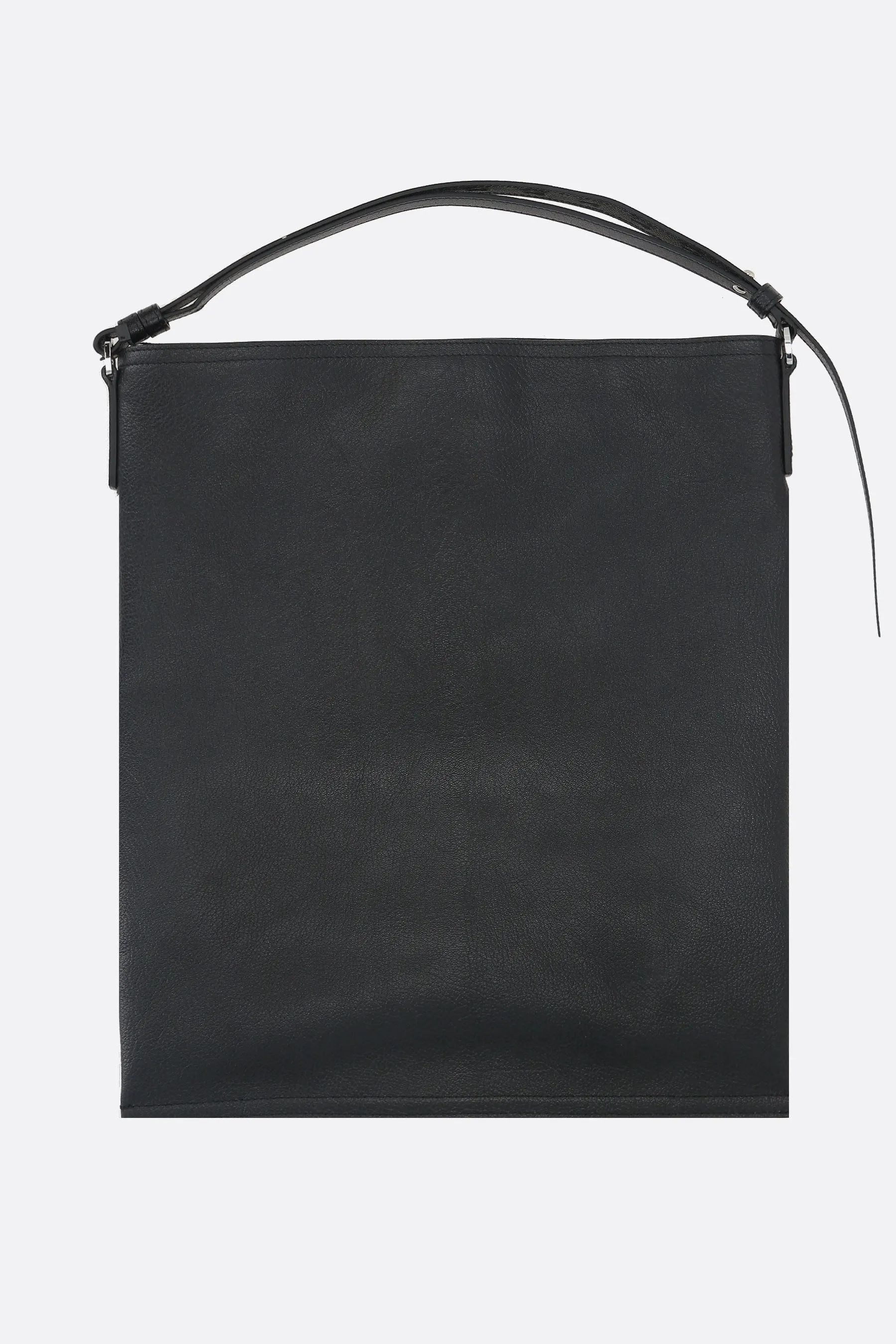 Sharp large hobo bag in grainy leather