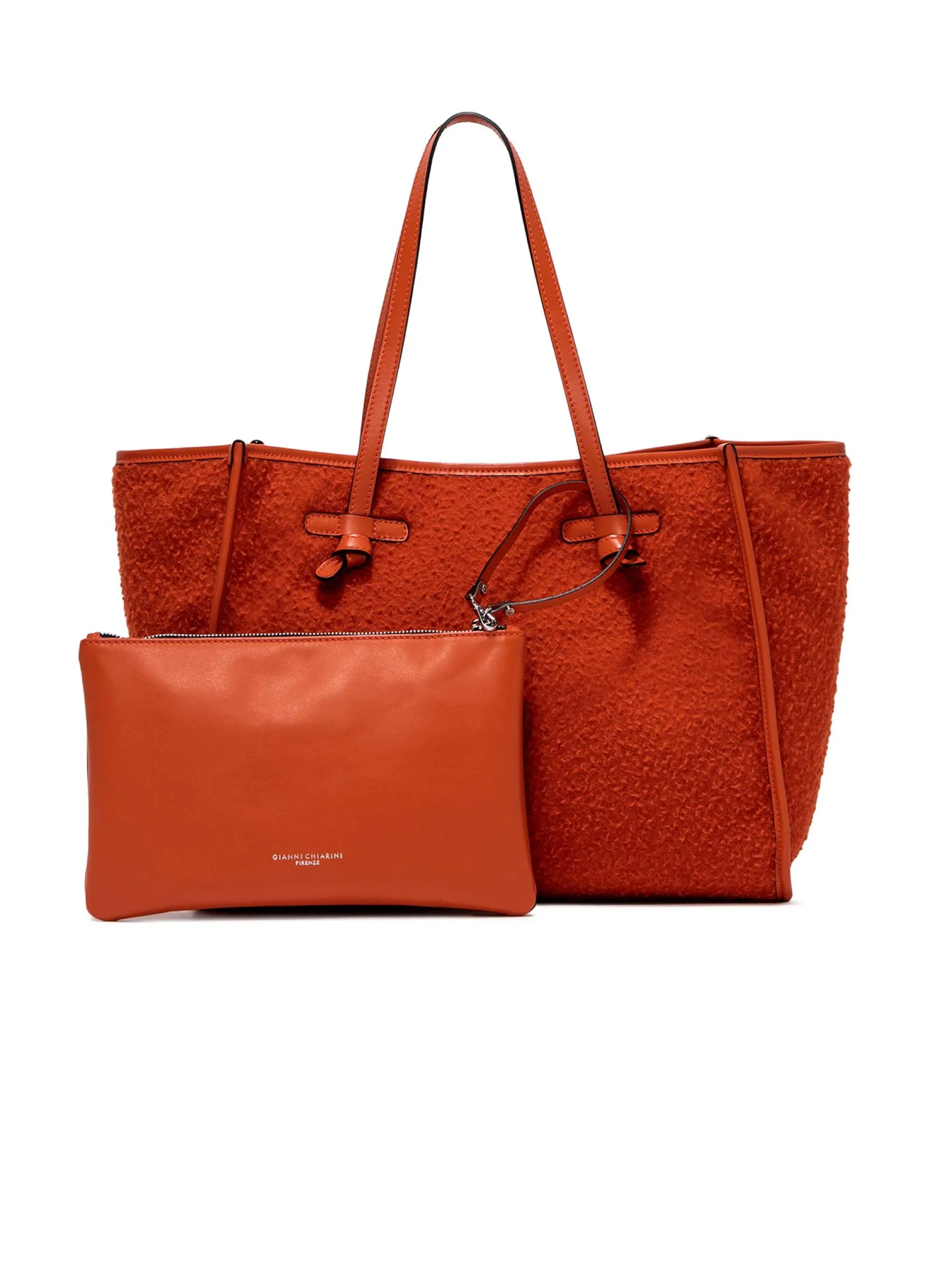 Shoulder Bag in Orange Casentino