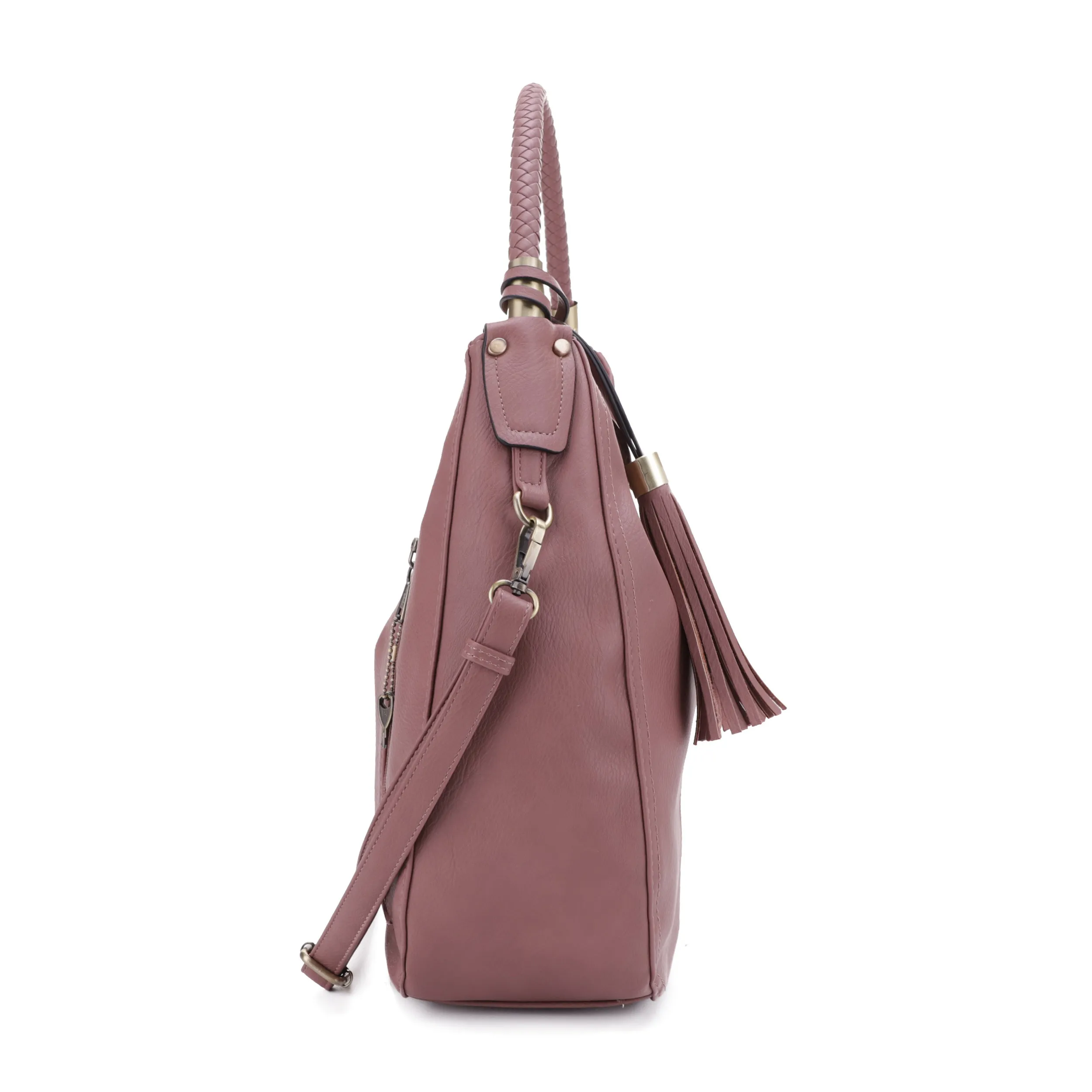 Sienna Concealed Carry Lock and Key Tassel Hobo Shoulder Bag