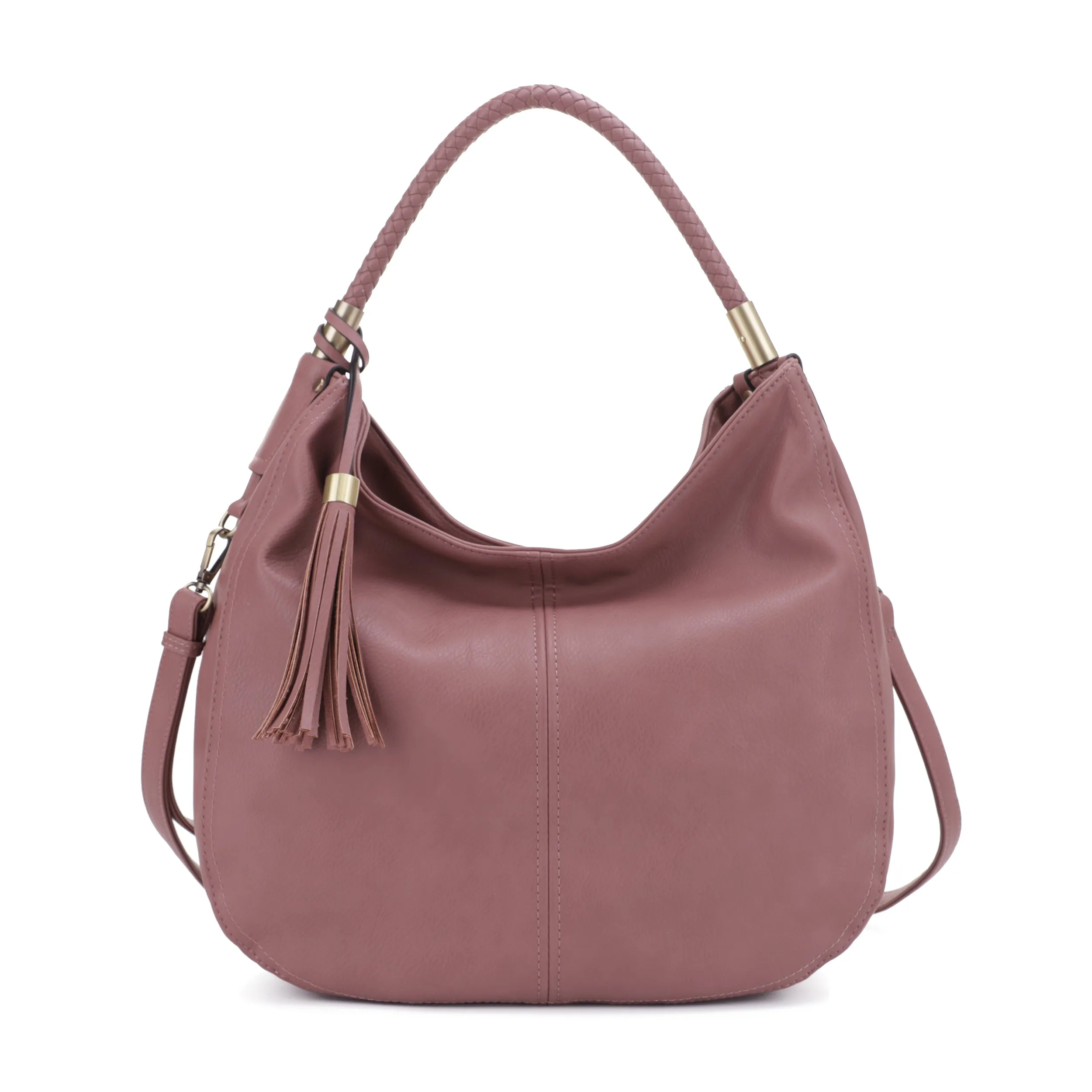 Sienna Concealed Carry Lock and Key Tassel Hobo Shoulder Bag