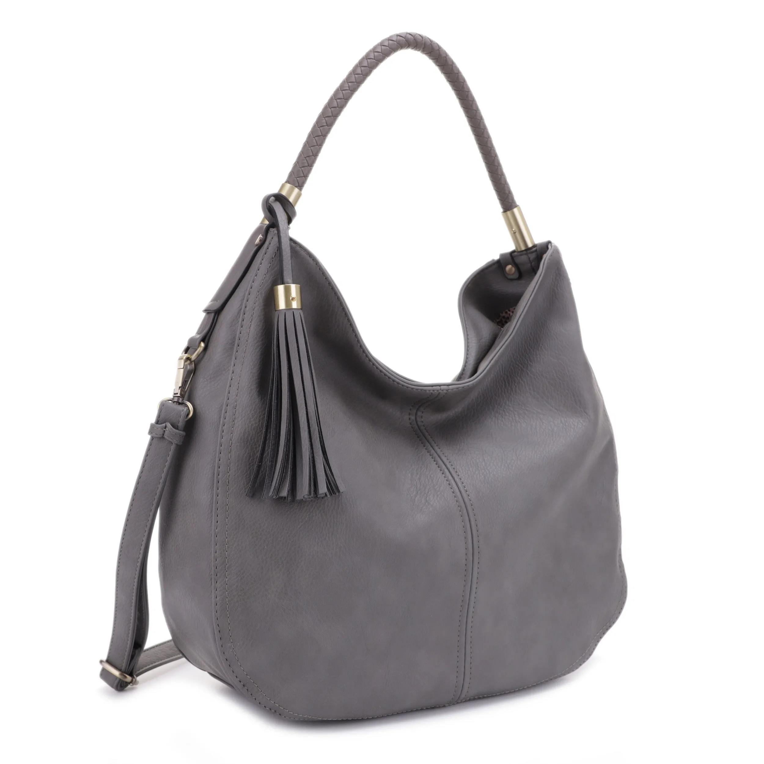 Sienna Concealed Carry Lock and Key Tassel Hobo Shoulder Bag