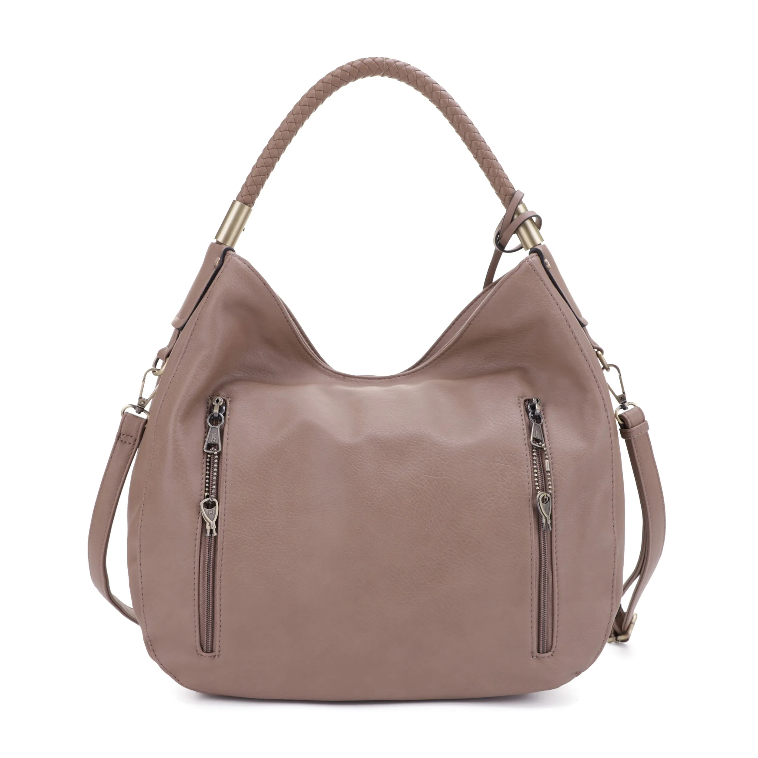 Sienna Concealed Carry Lock and Key Tassel Hobo Shoulder Bag