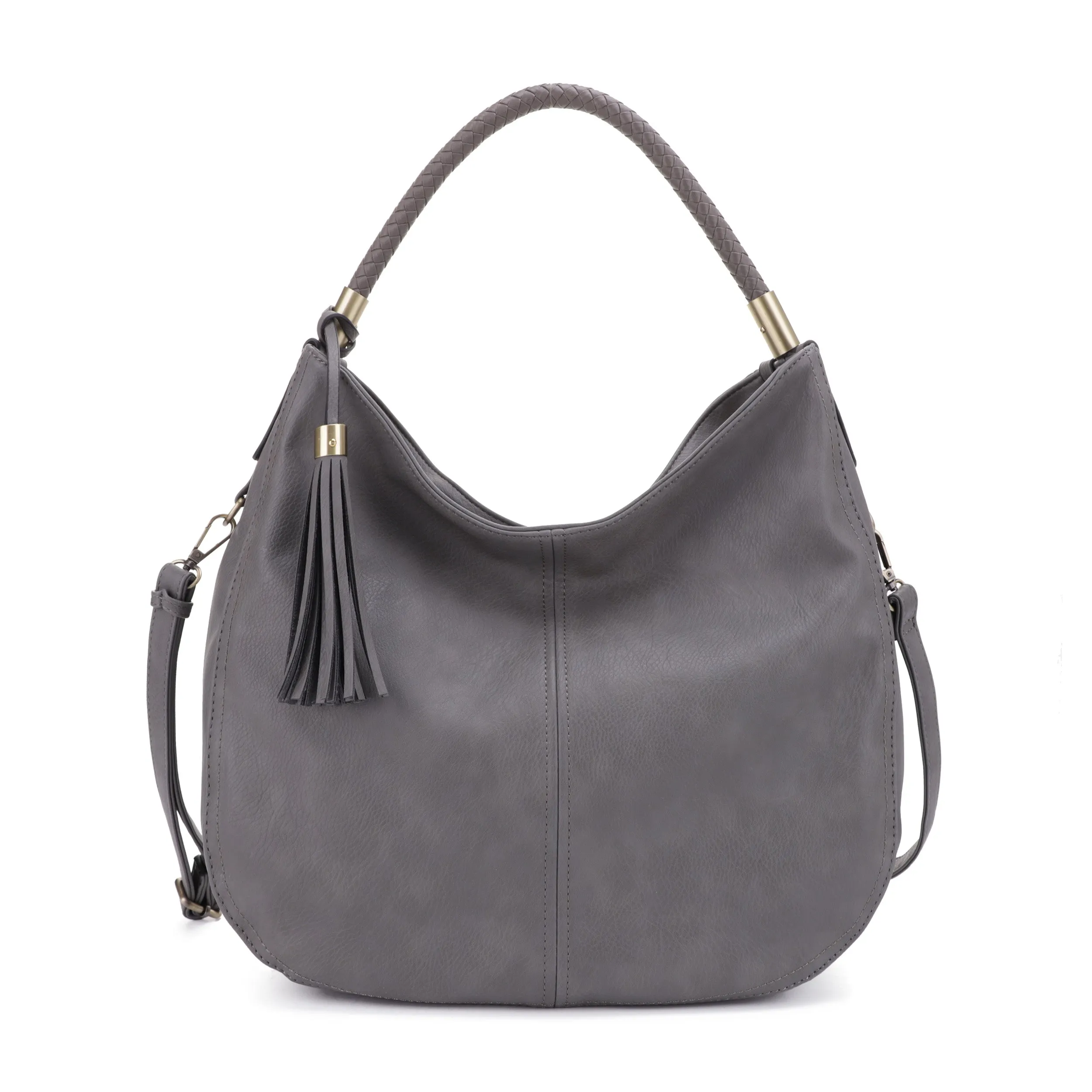 Sienna Concealed Carry Lock and Key Tassel Hobo Shoulder Bag