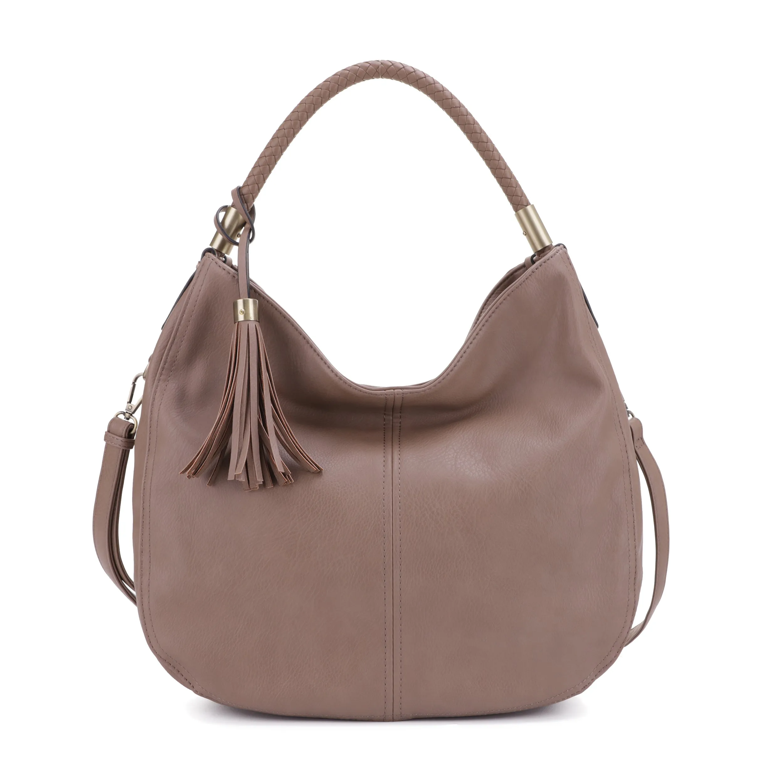 Sienna Concealed Carry Lock and Key Tassel Hobo Shoulder Bag