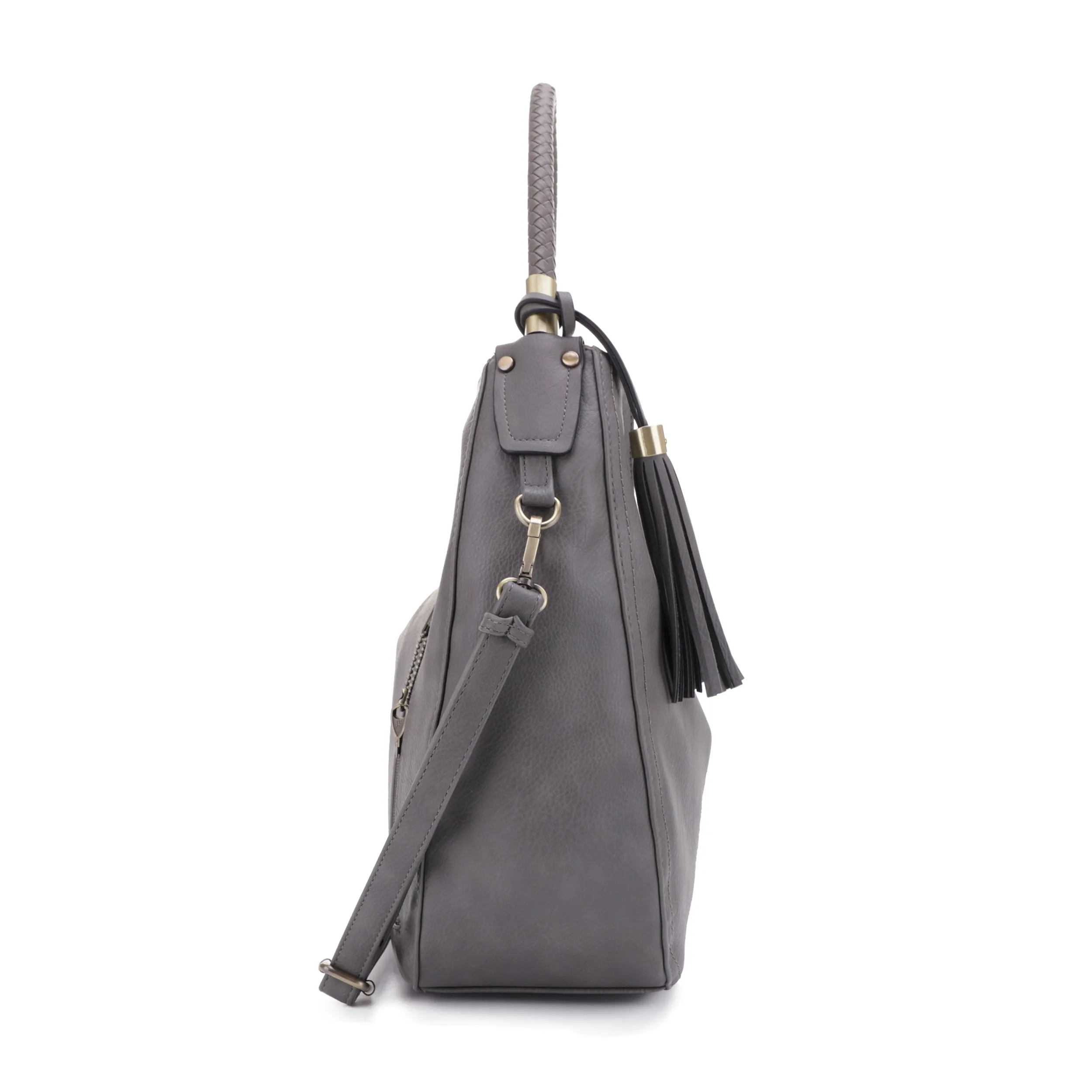 Sienna Concealed Carry Lock and Key Tassel Hobo Shoulder Bag
