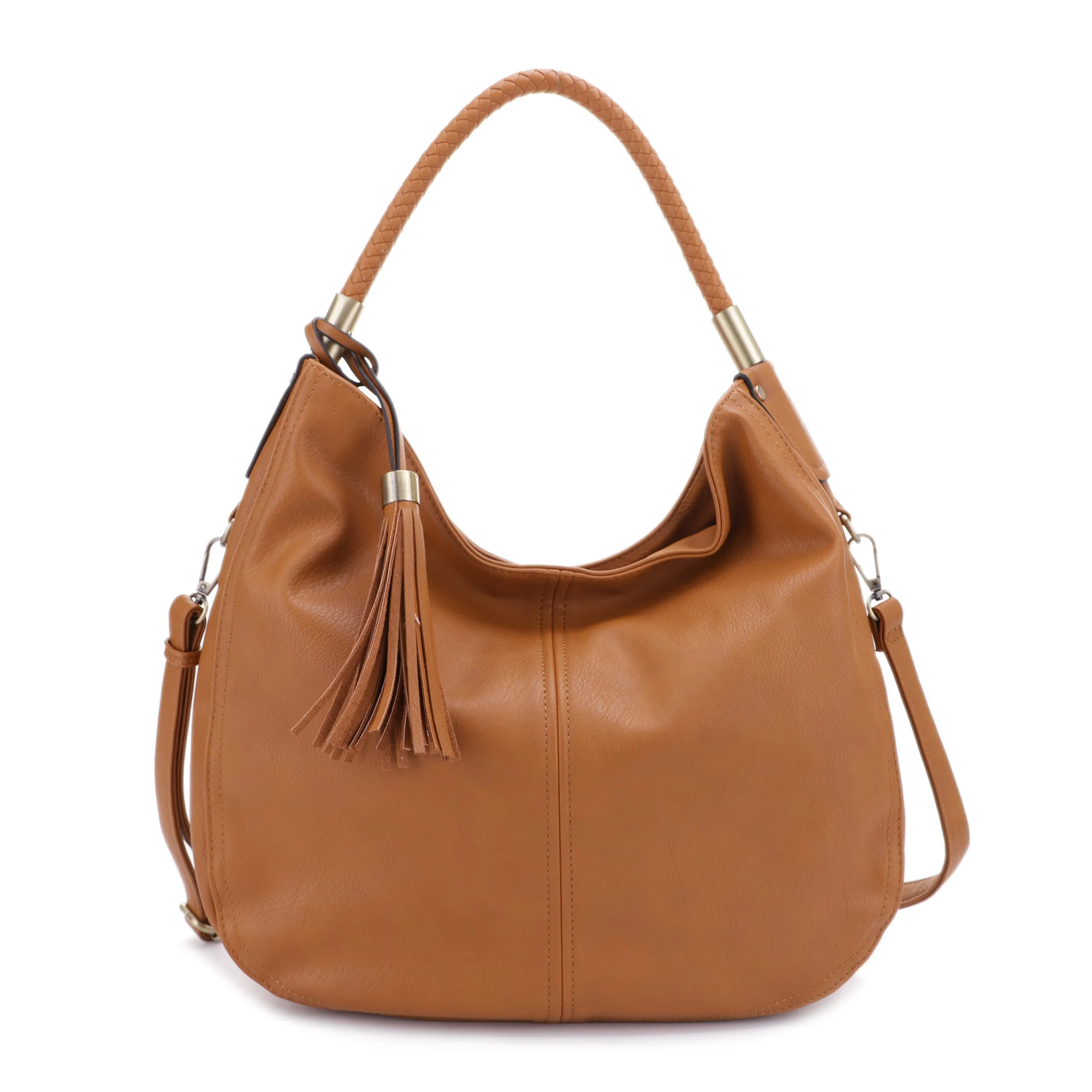 Sienna Concealed Carry Lock and Key Tassel Hobo Shoulder Bag