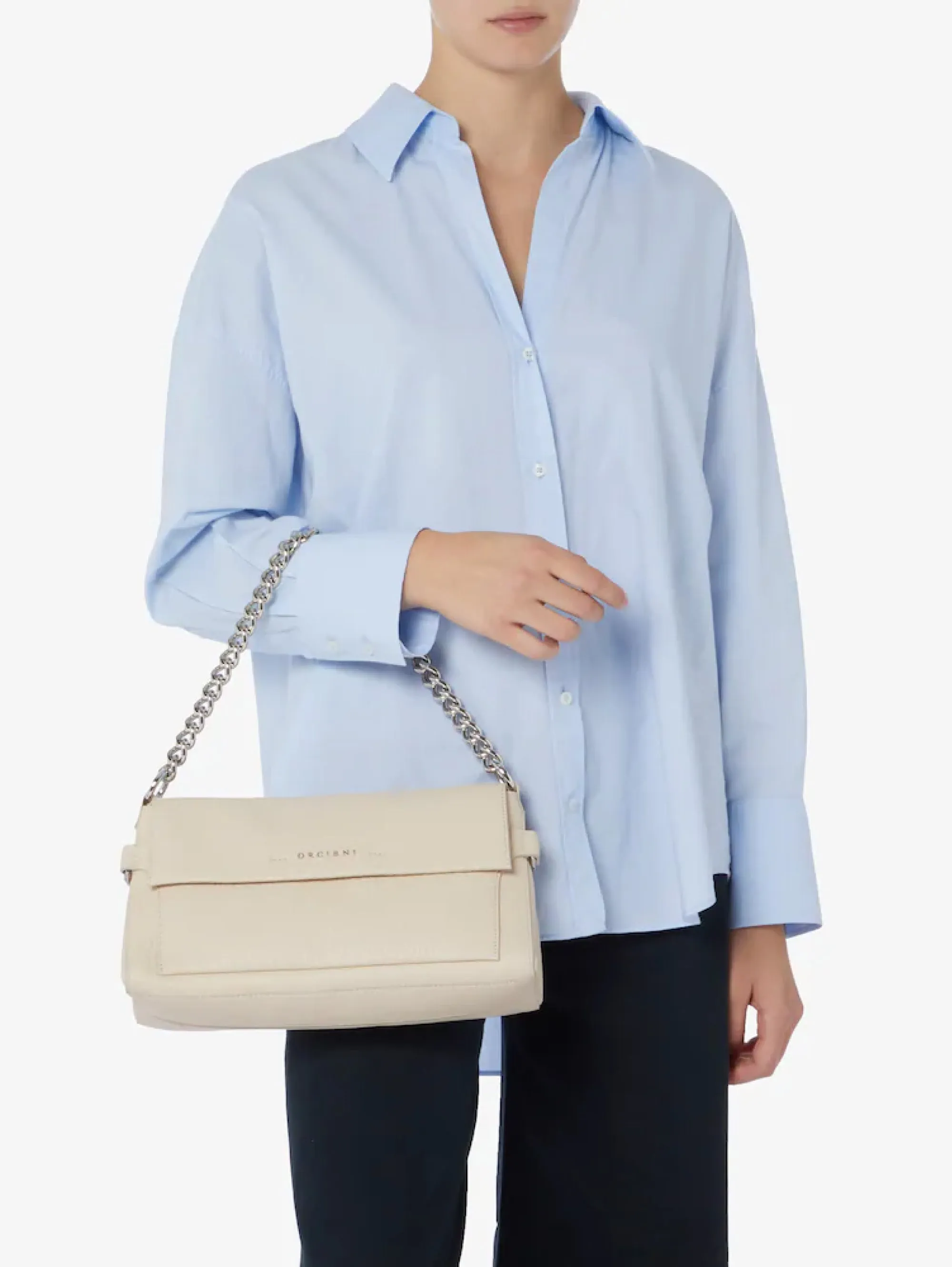 Small Missy Bag with Ivory Chain