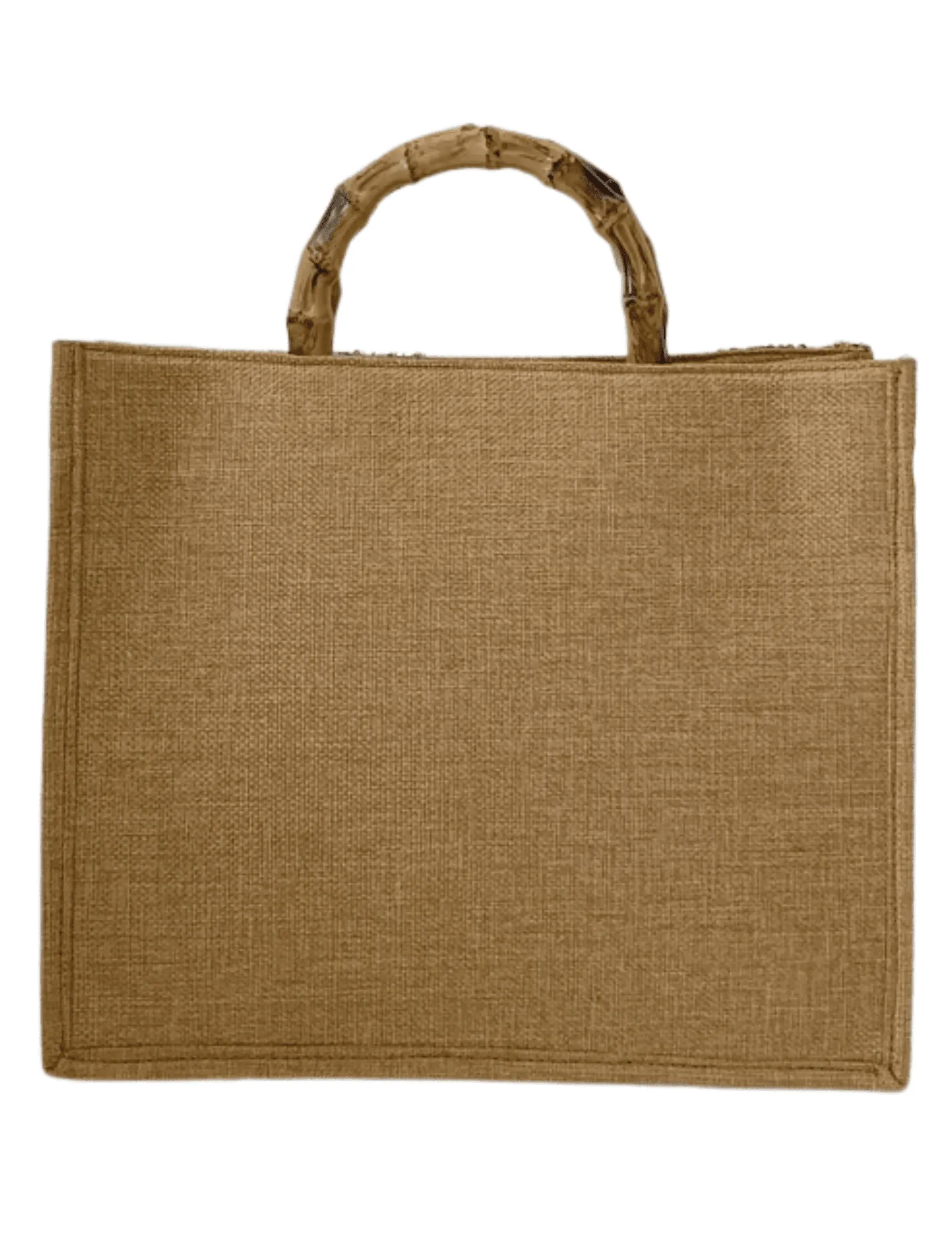 St. Barths La Robe Embroidered Bamboo Handle Tote Bag