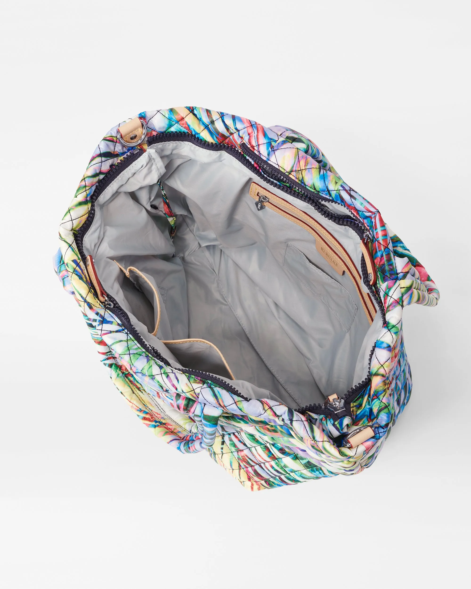 Summer Palm Medium Metro Tote Deluxe