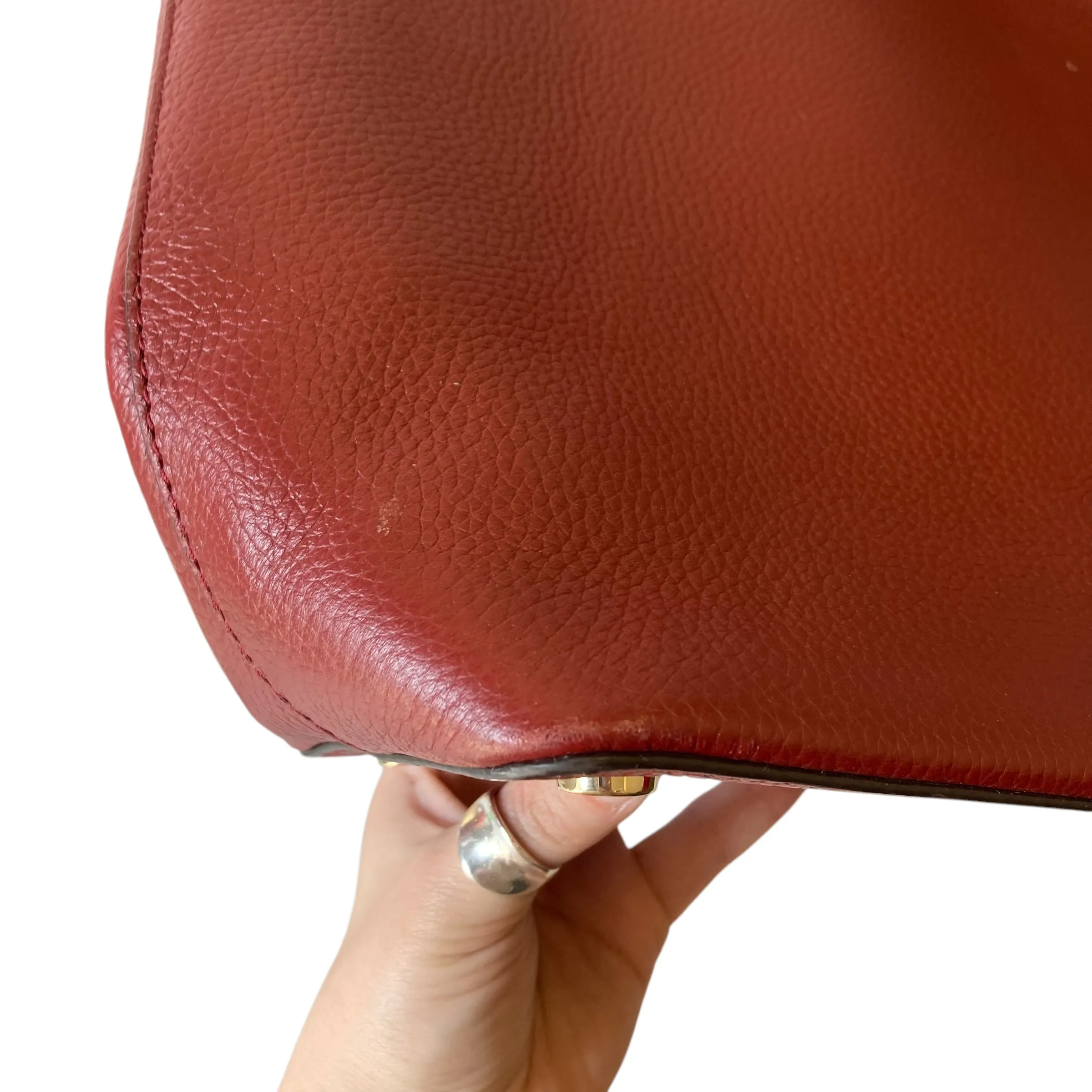 Tote Designer By Michael Kors In Red, Size:Large