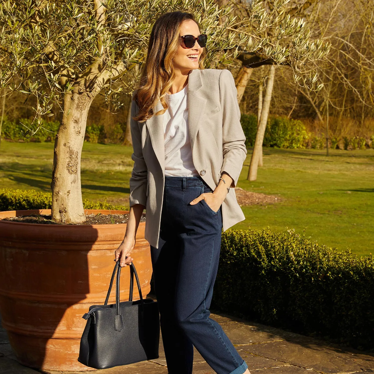 Town: Navy Leather