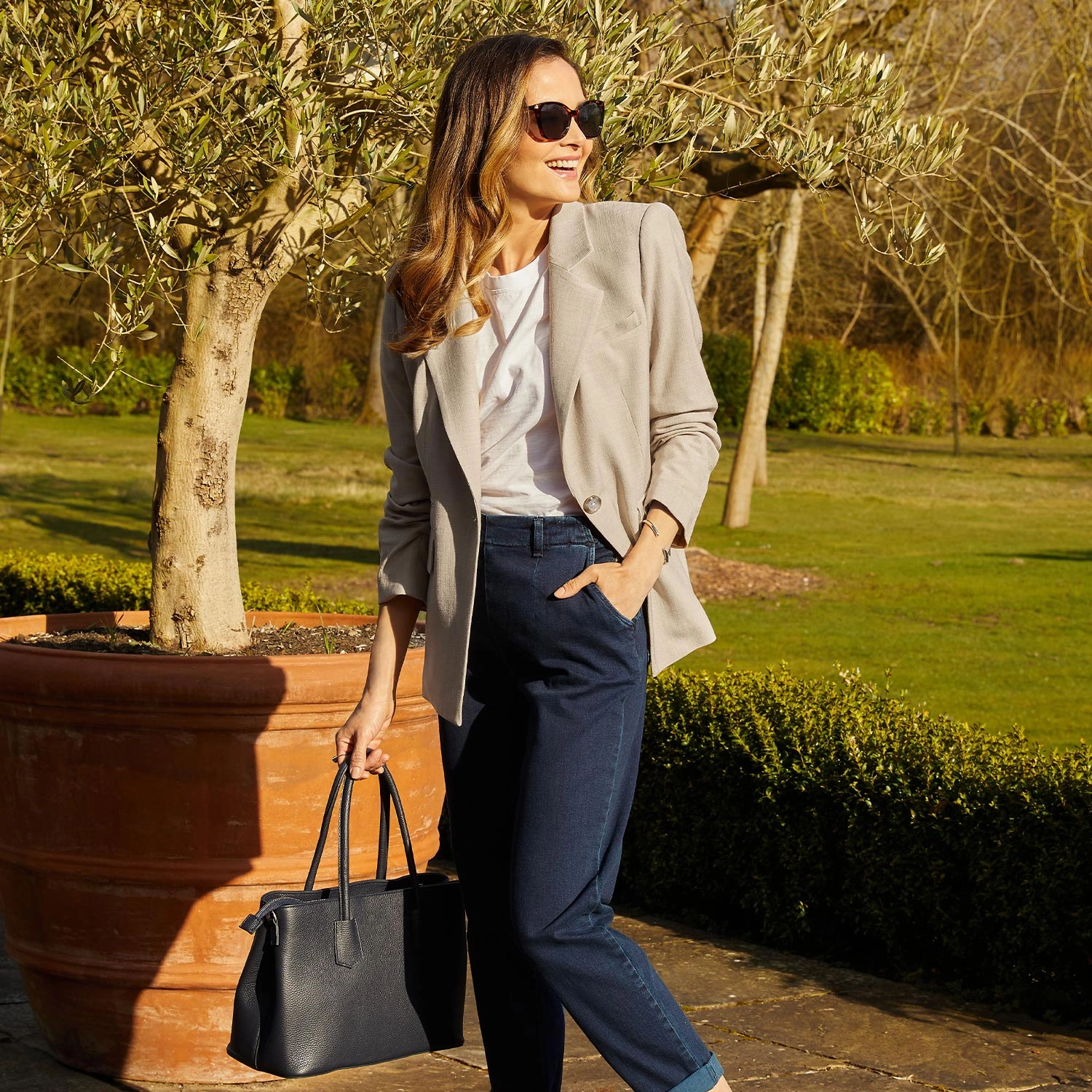 Town: Navy Leather