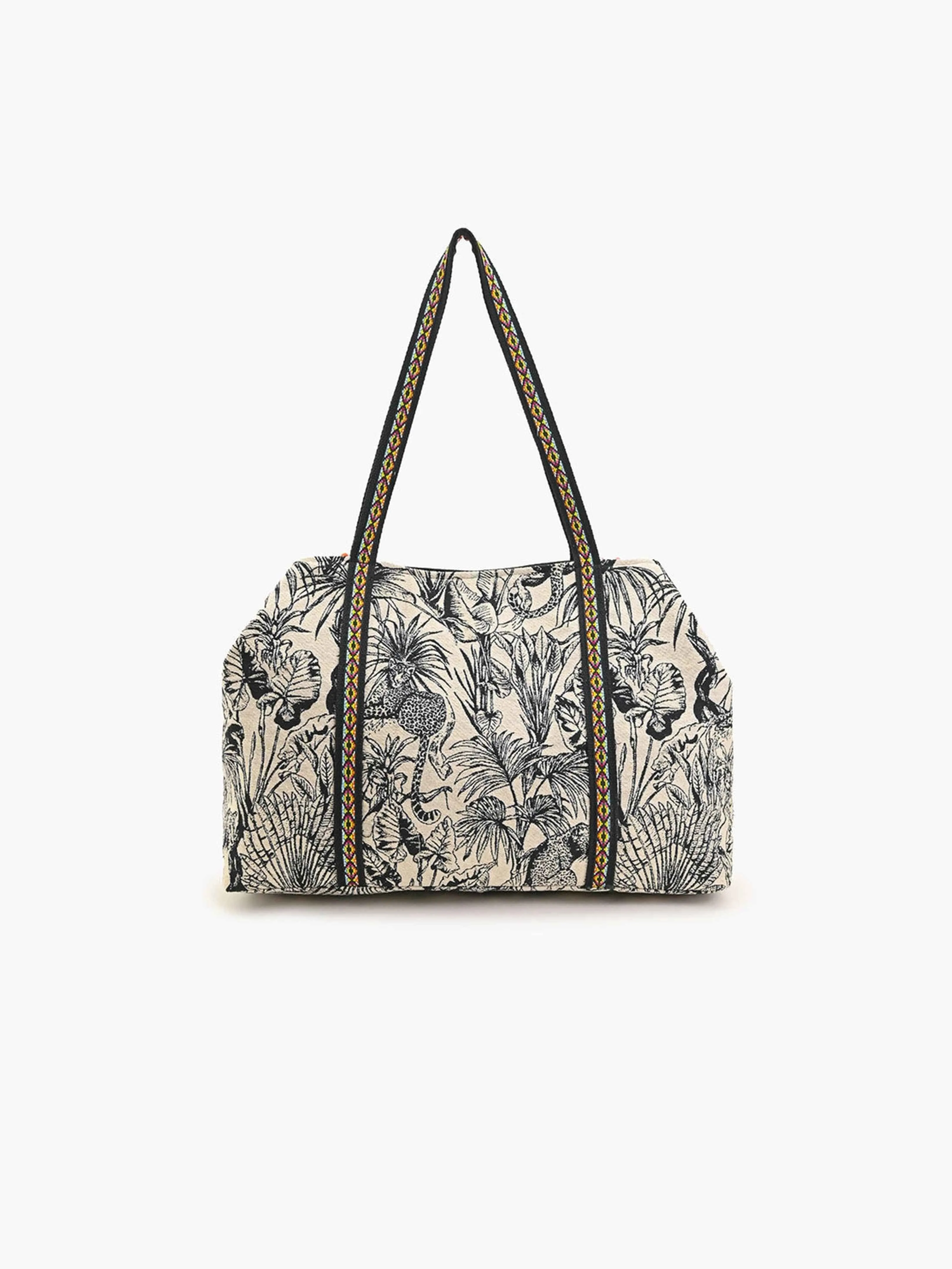 Tropical Leopard Tote