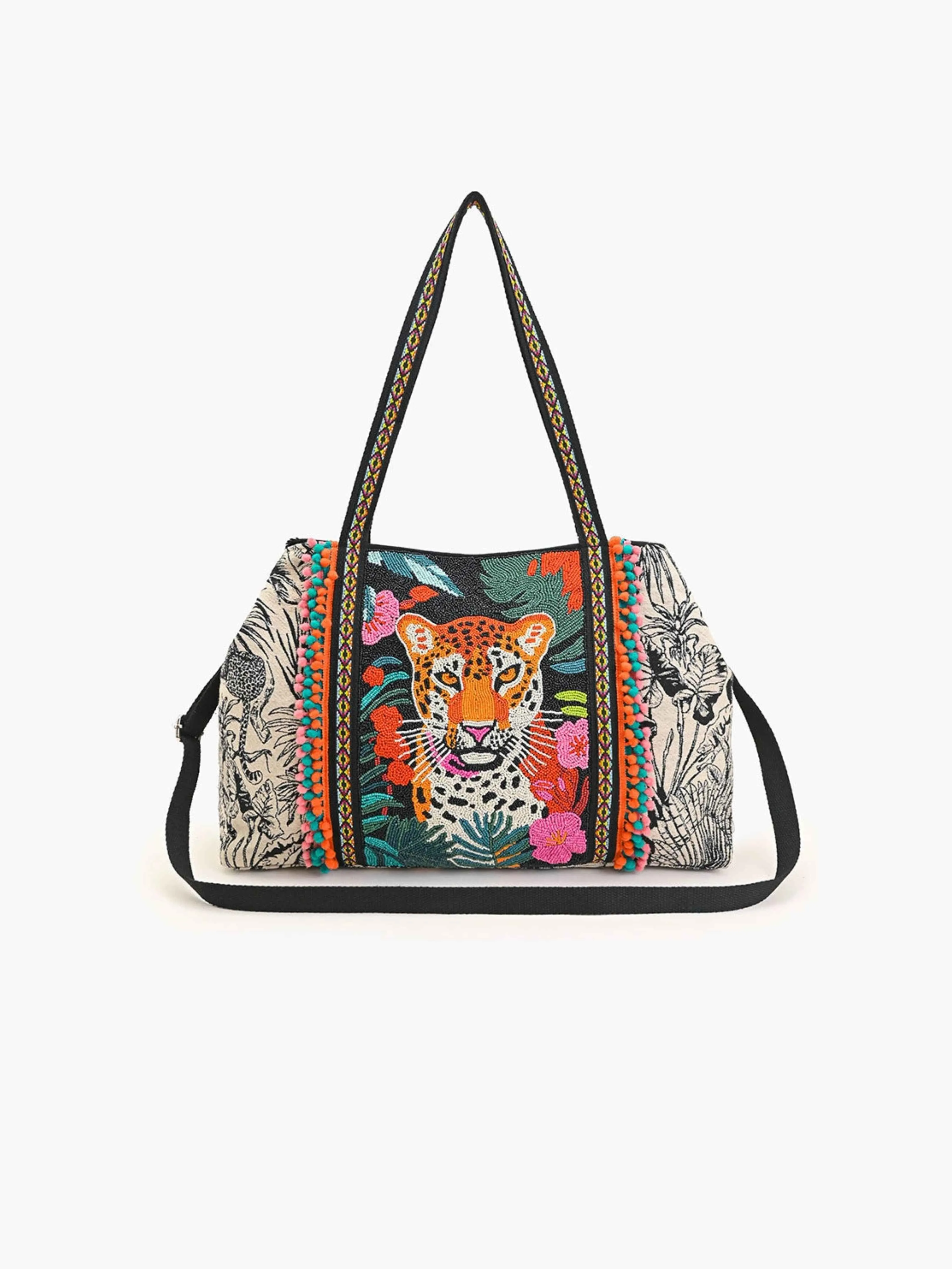 Tropical Leopard Tote