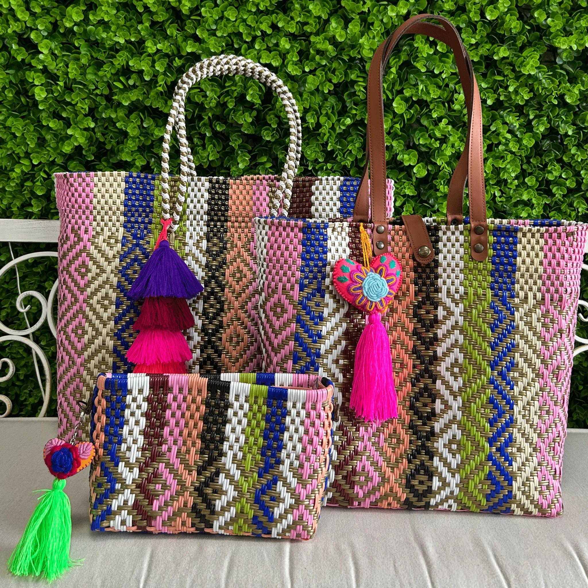 Upcycled Handwoven Crossbody Convertible - Amanda