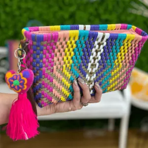 Upcycled Handwoven Crossbody Convertible - Marygold