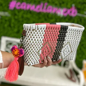 Upcycled Handwoven Crossbody Convertible -  Pinky Promise