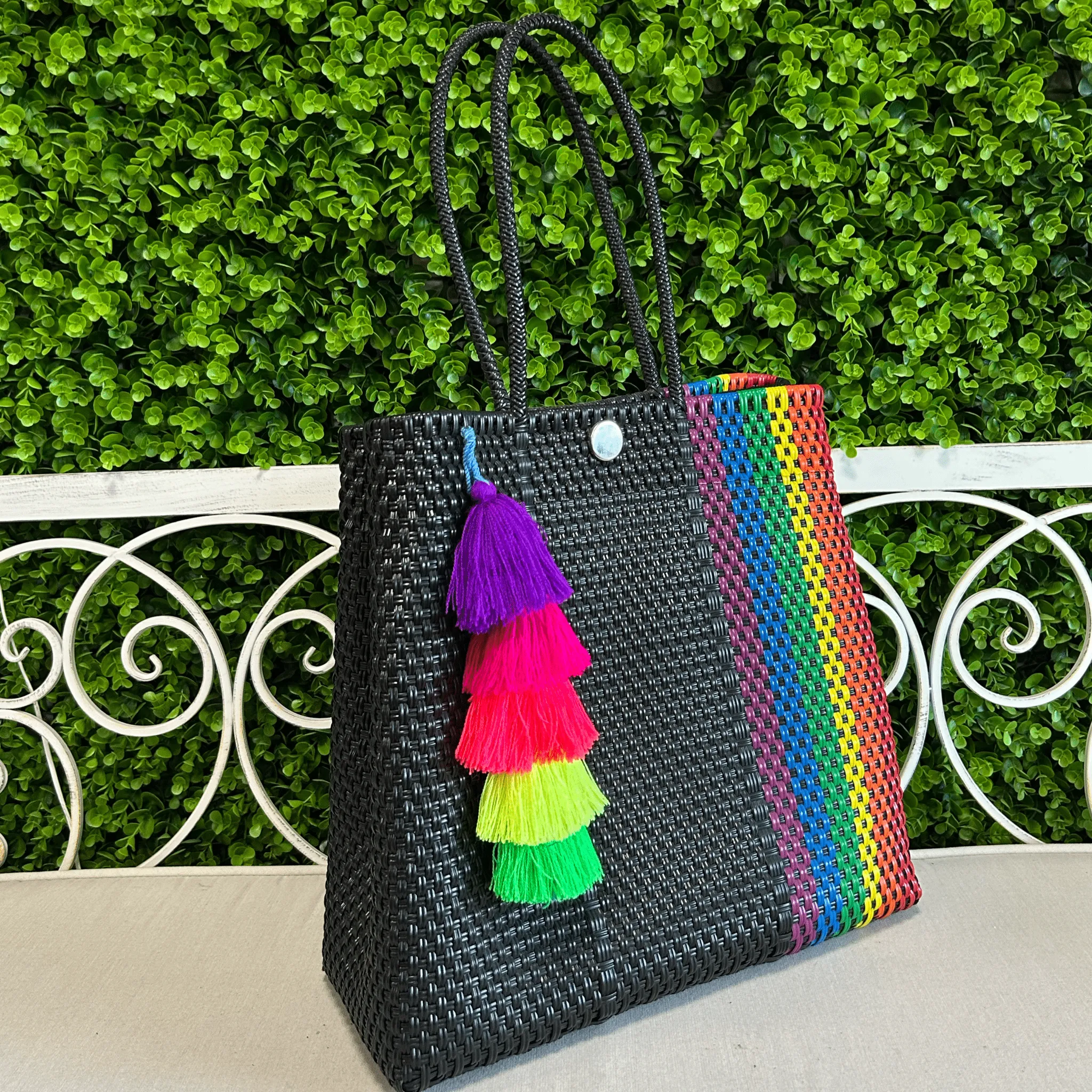 Upcycled Handwoven MD Convertible Tote - Cindy