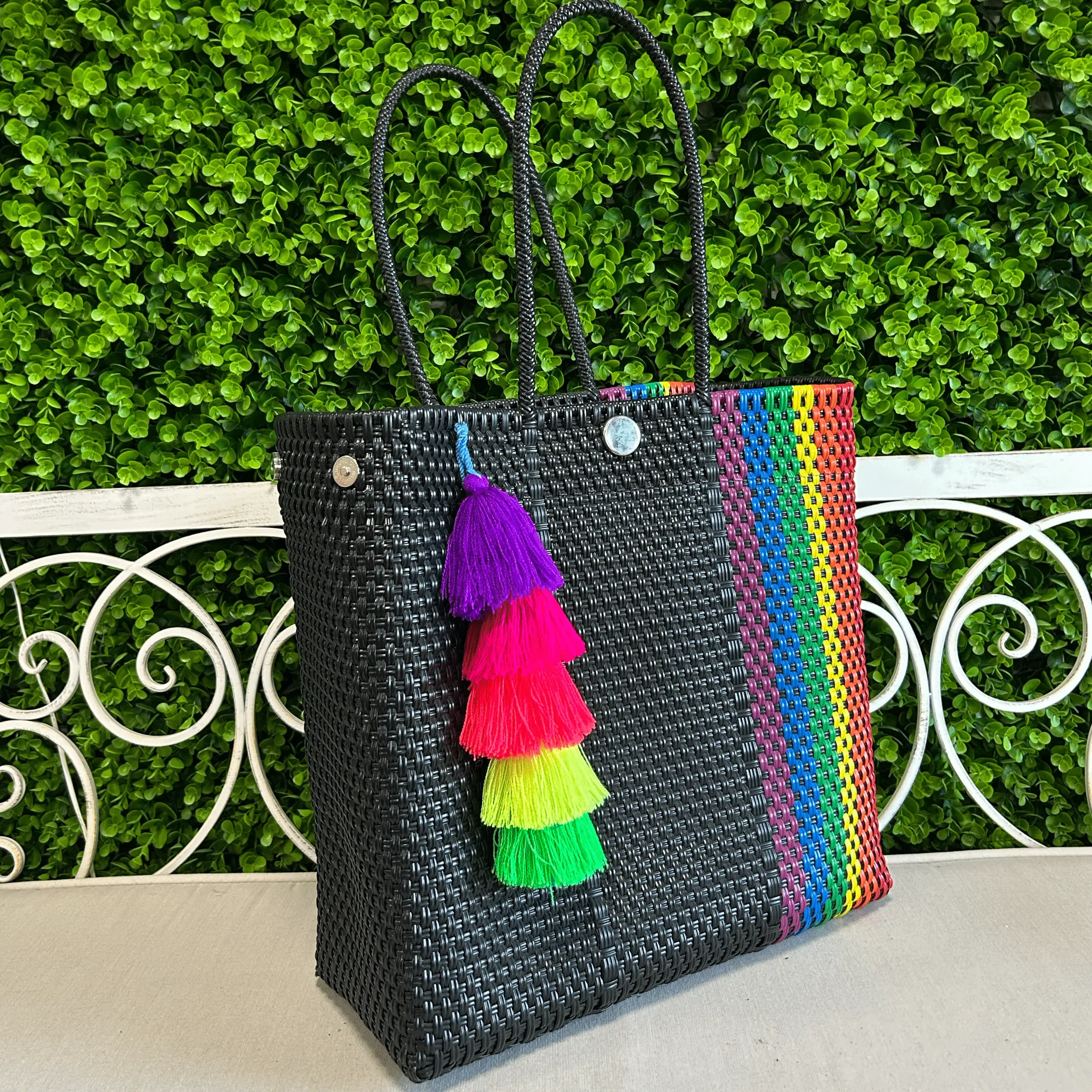 Upcycled Handwoven MD Convertible Tote - Cindy