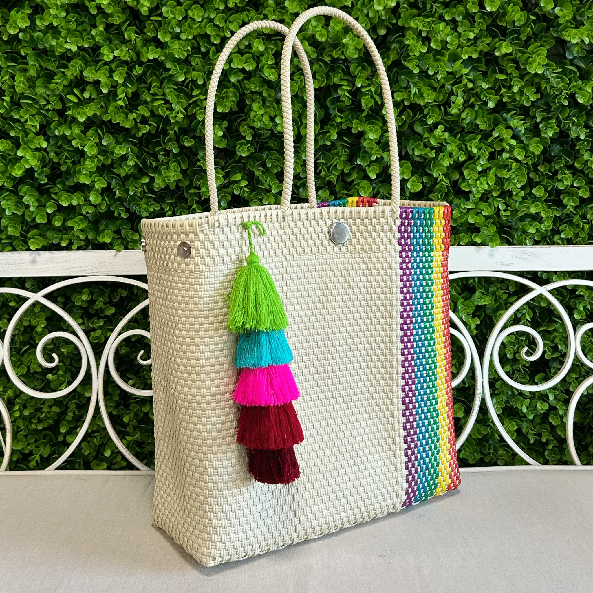 Upcycled Handwoven MD Convertible Tote - Cindy