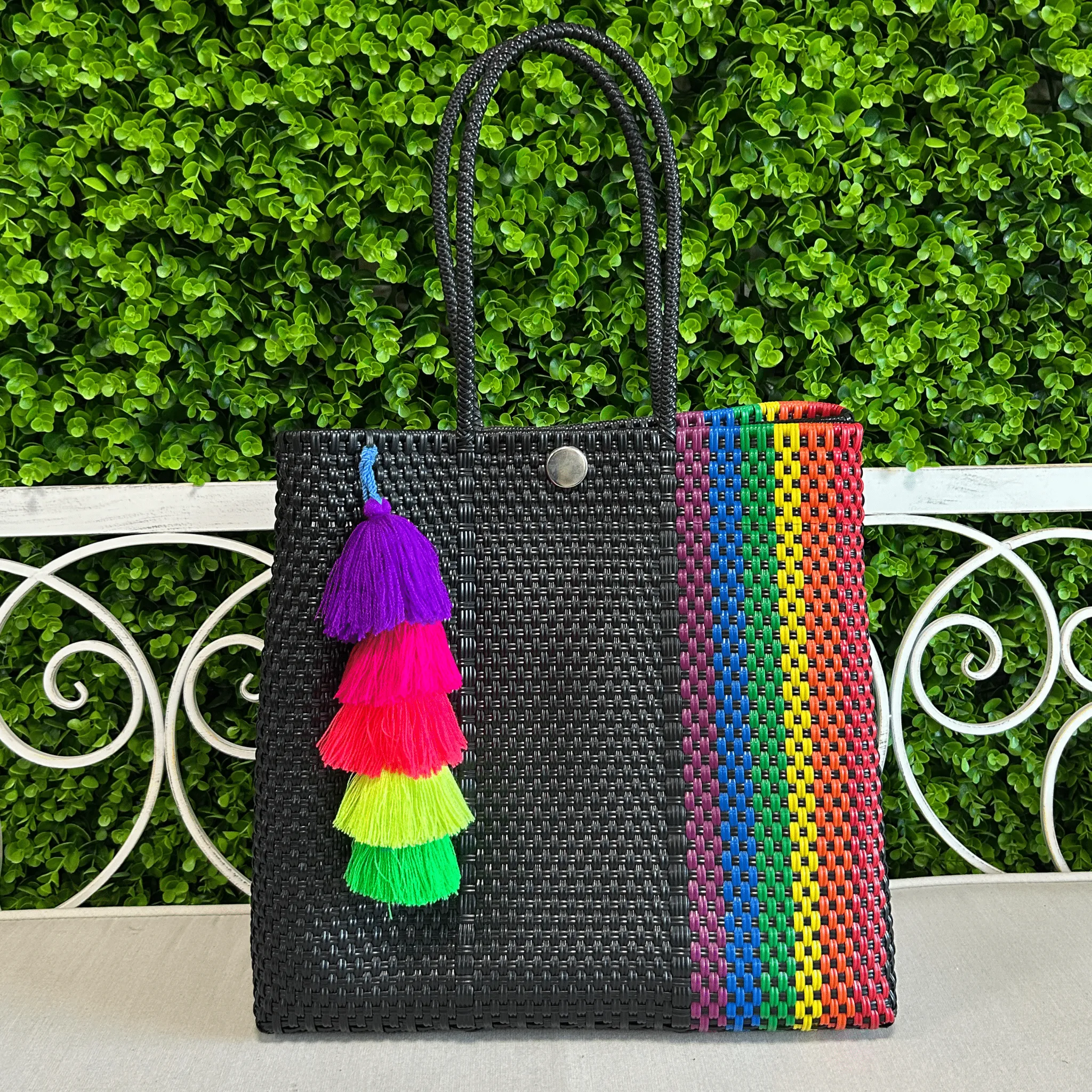 Upcycled Handwoven MD Convertible Tote - Cindy