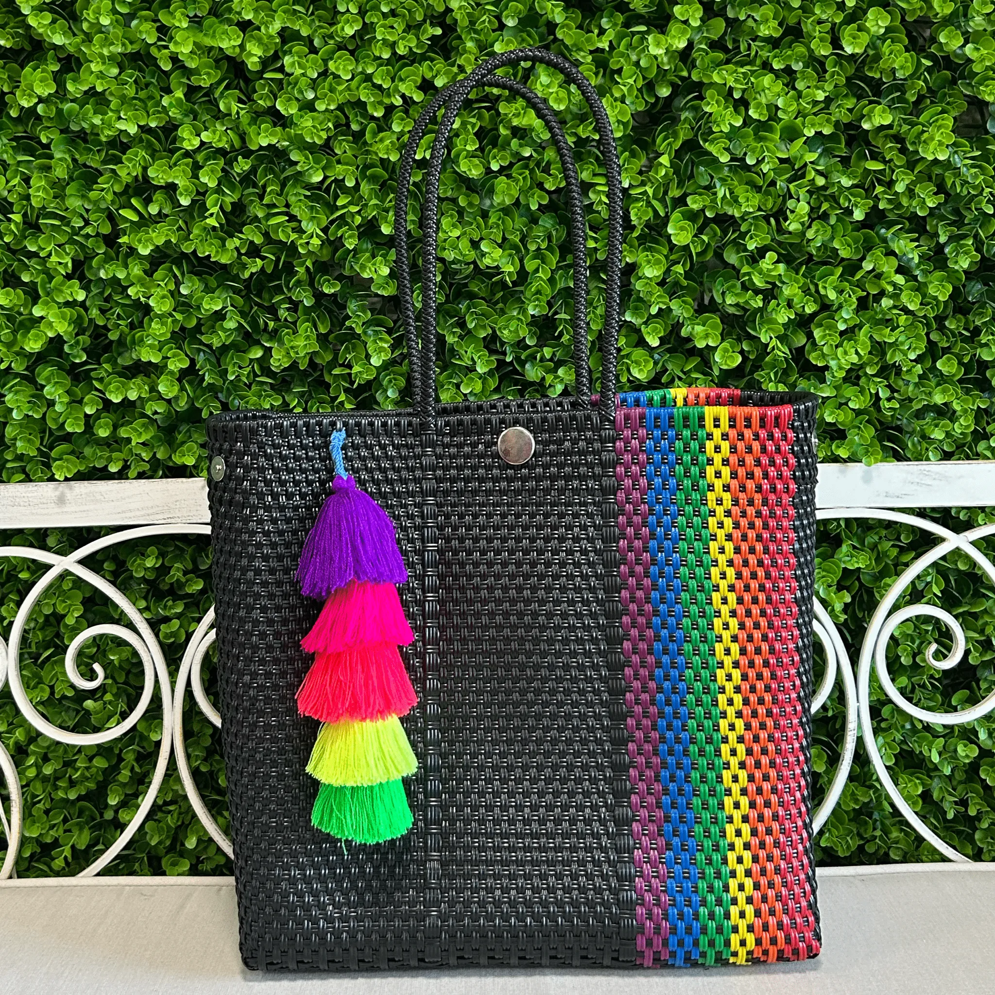 Upcycled Handwoven MD Convertible Tote - Cindy