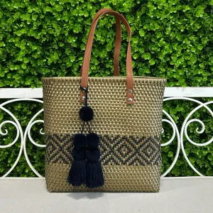 Upcycled Handwoven MD Tejana Tote - Gold