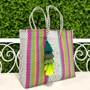 Upcycled Handwoven XL Tote - Marcela
