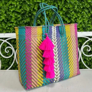 Upcycled Handwoven XL Tote - Marygold