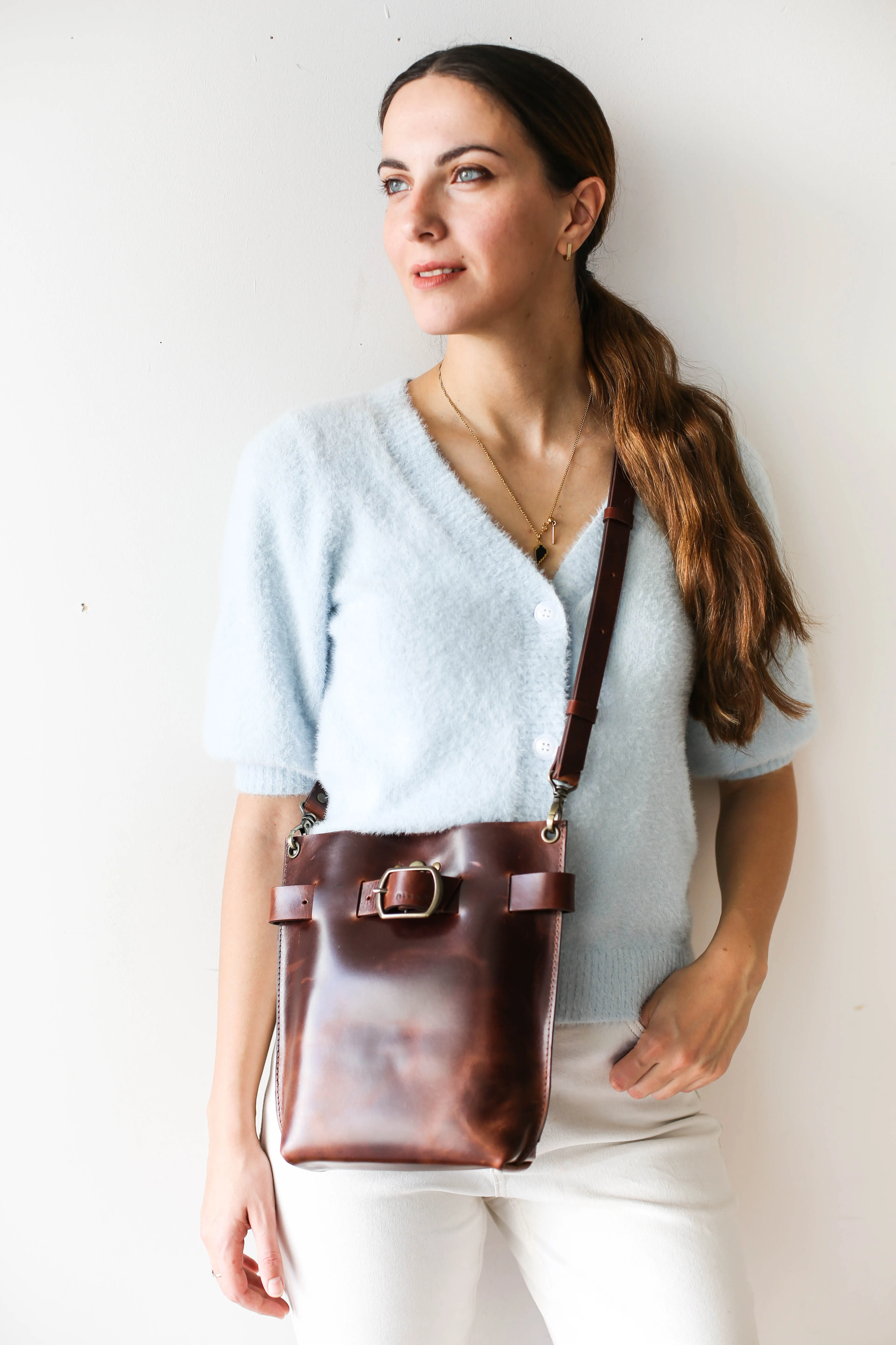 Valentina Dark Brown Leather Bag