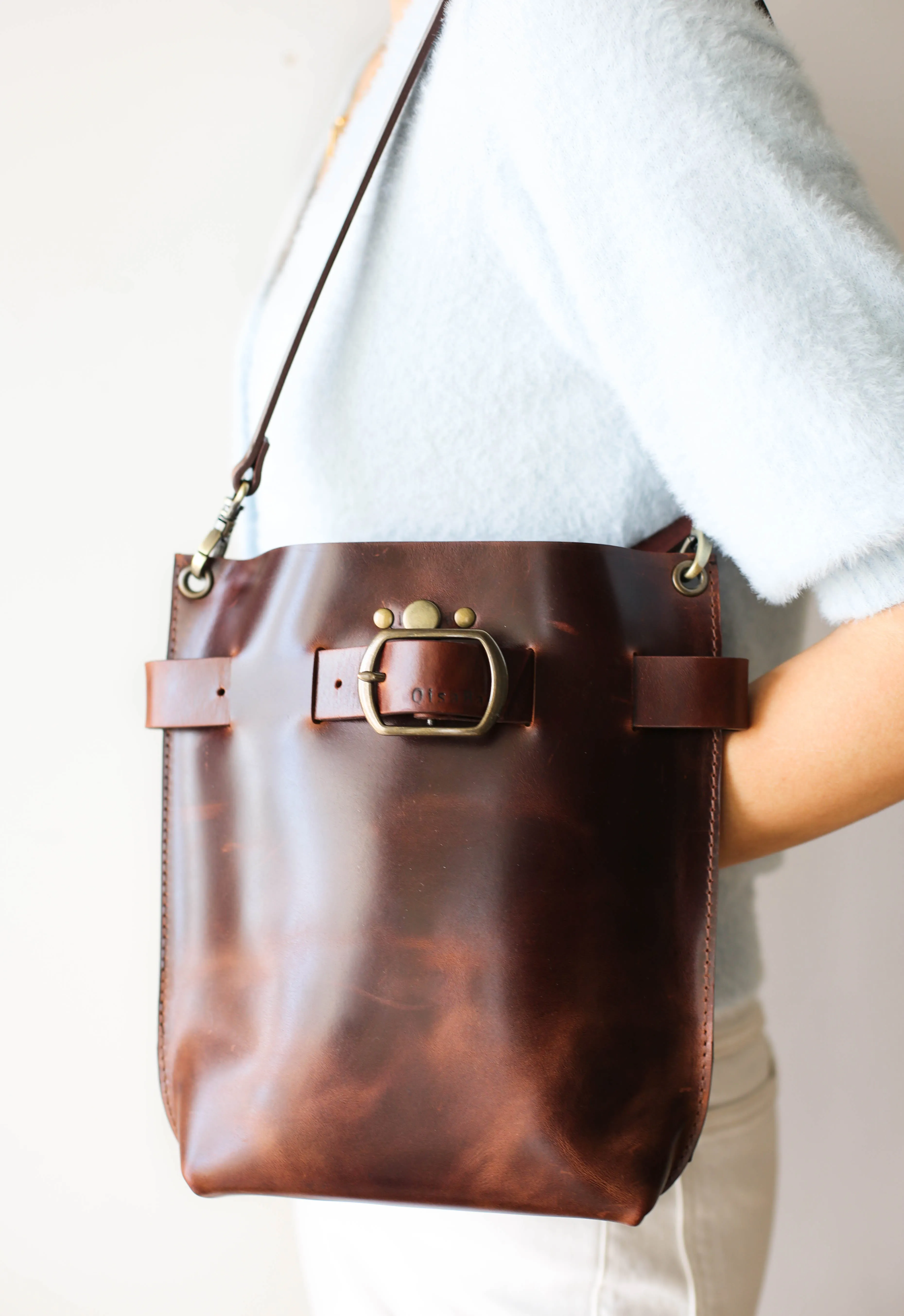 Valentina Dark Brown Leather Bag