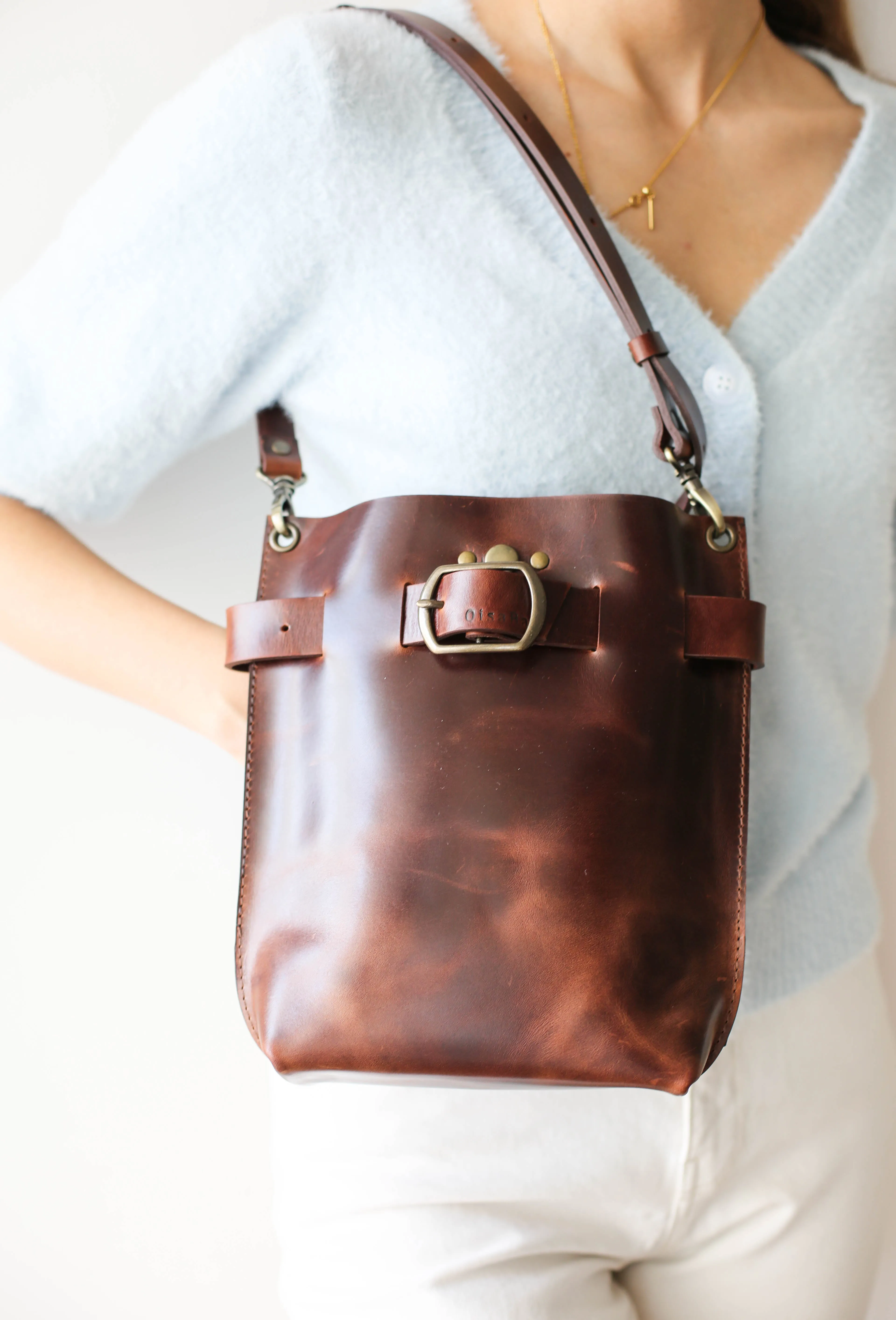 Valentina Dark Brown Leather Bag